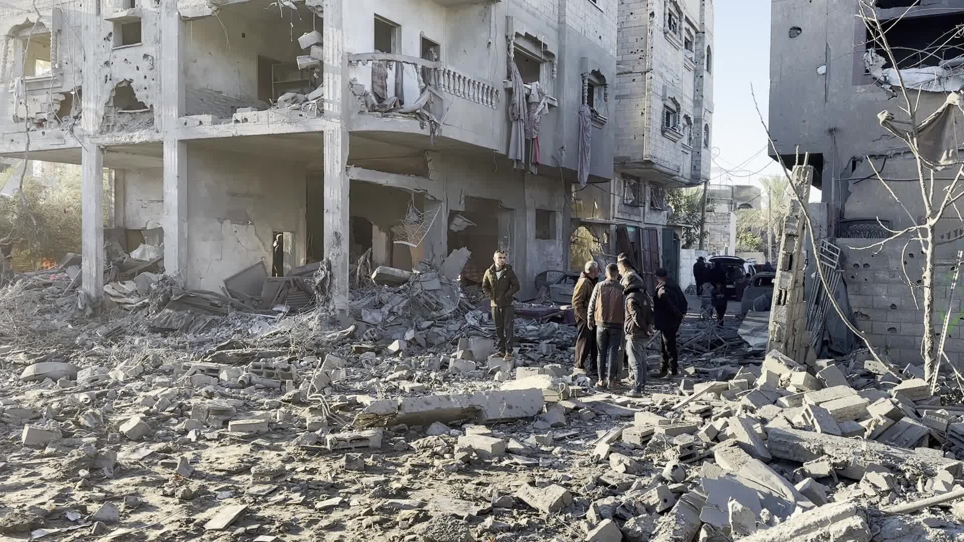 Israeli Airstrike At Al Maghazi refugee camp In Gaza