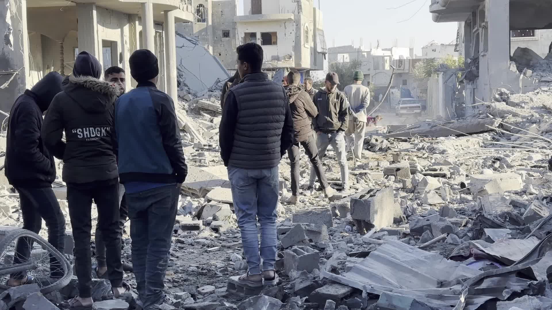 Israeli Airstrike At Al Maghazi refugee camp In Gaza