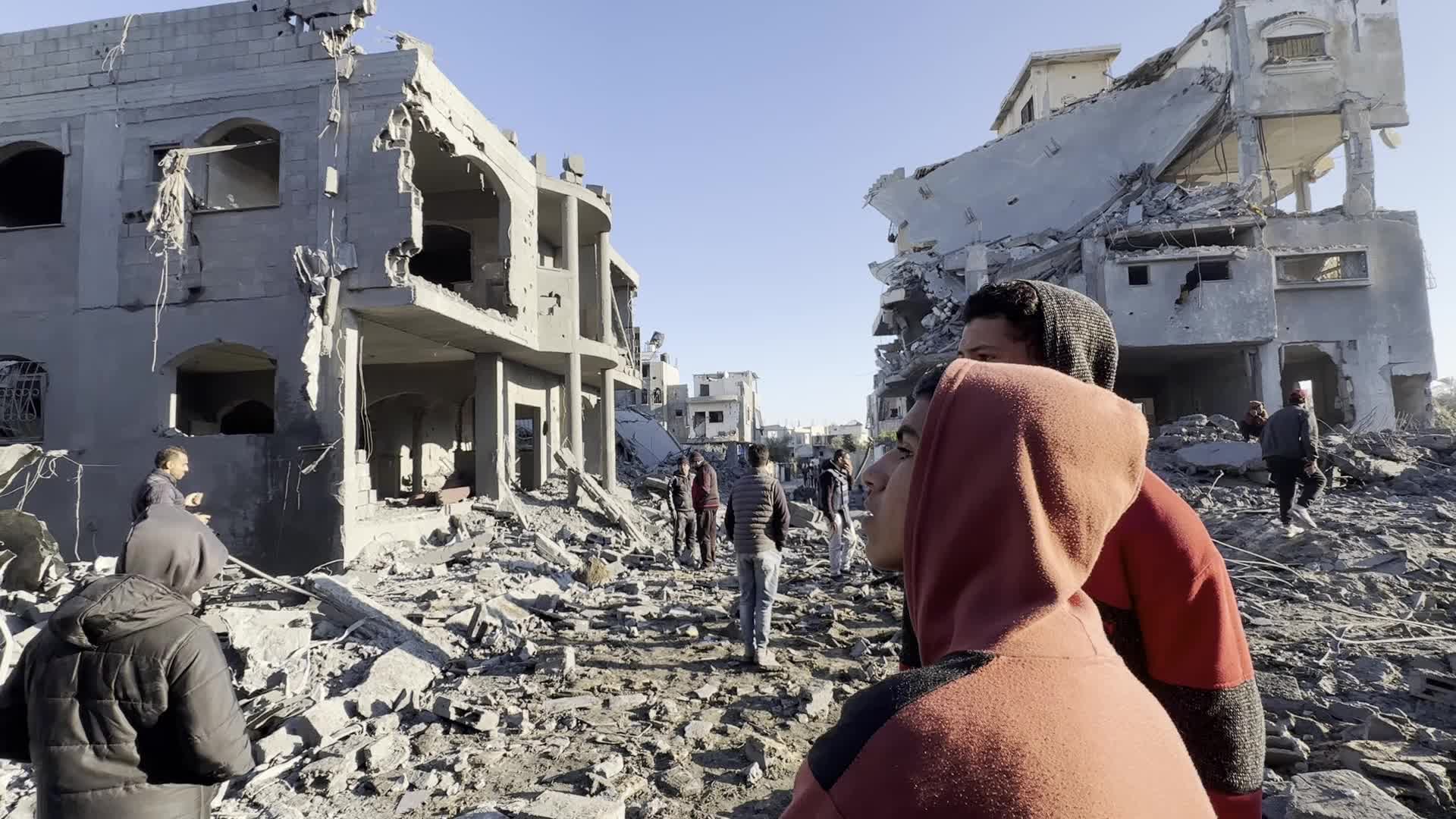 Israeli Airstrike At Al Maghazi refugee camp In Gaza