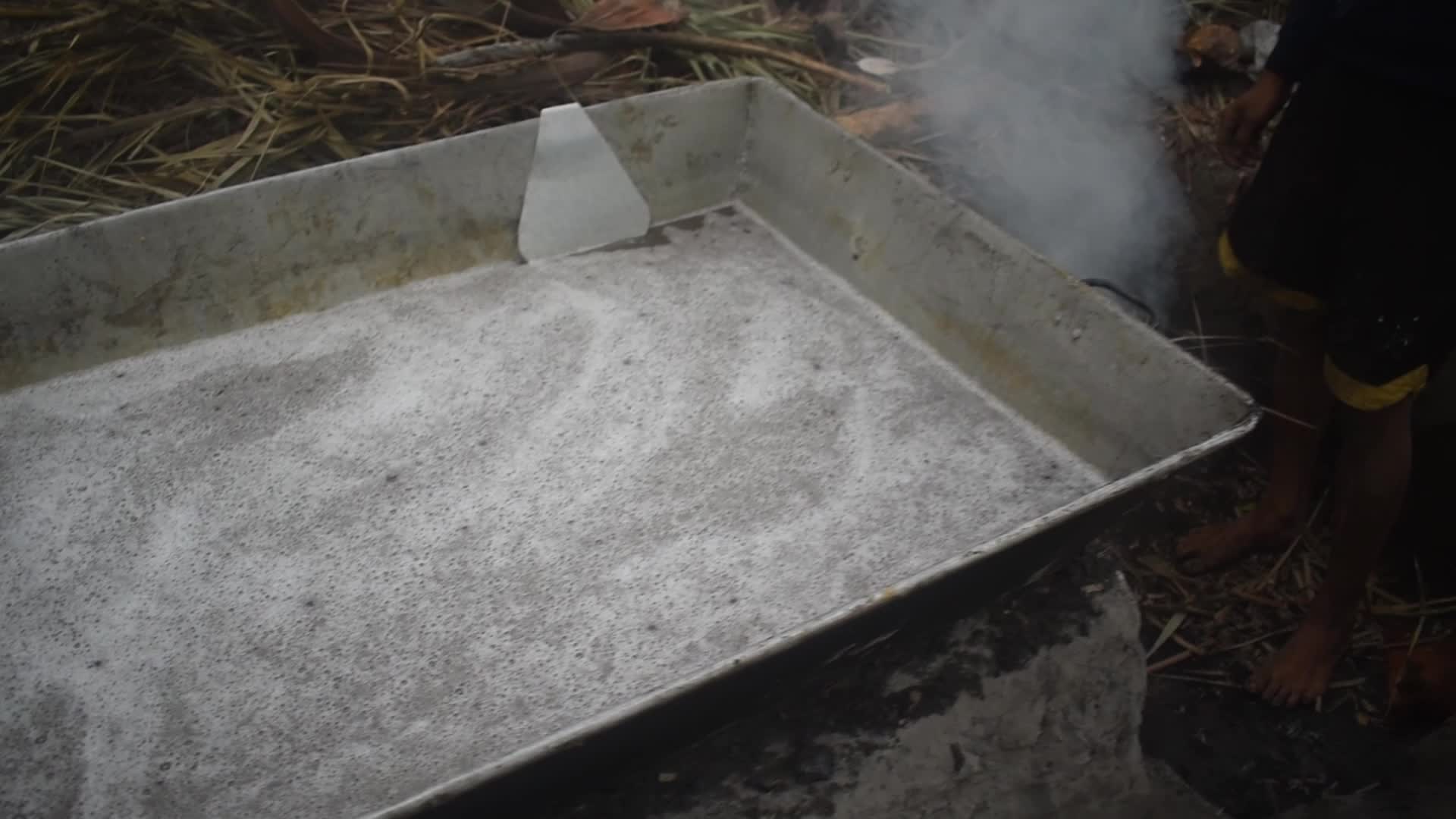Jaggery making on the outskirts of Kolkata, India