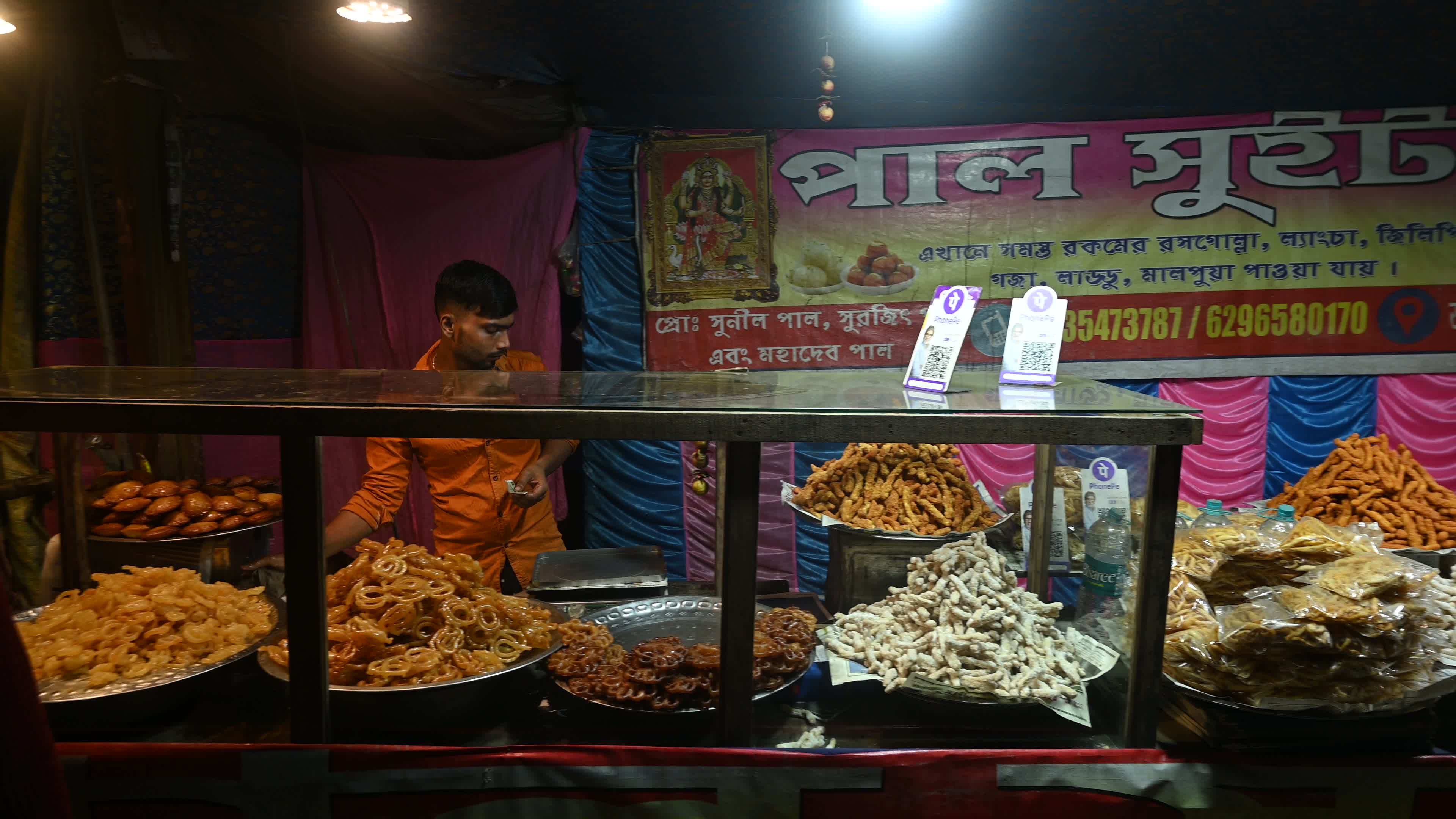 Sweet shop in India
