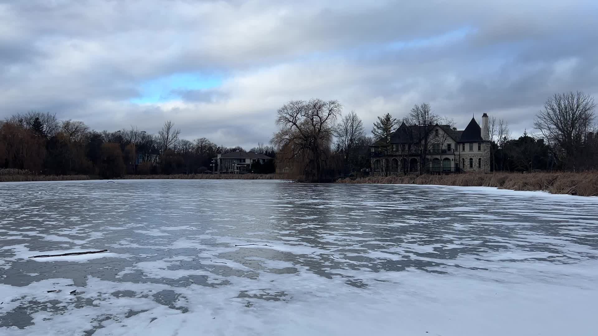 Daily life during winter in Toronto, Canada
