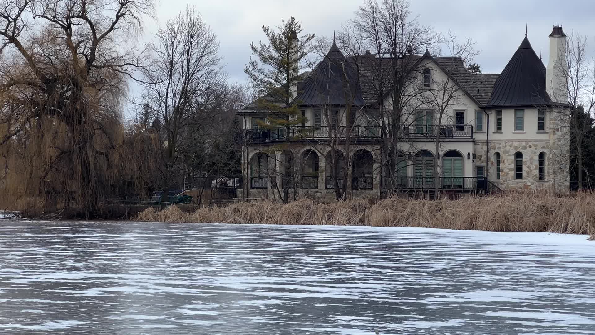 Daily life during winter in Toronto, Canada