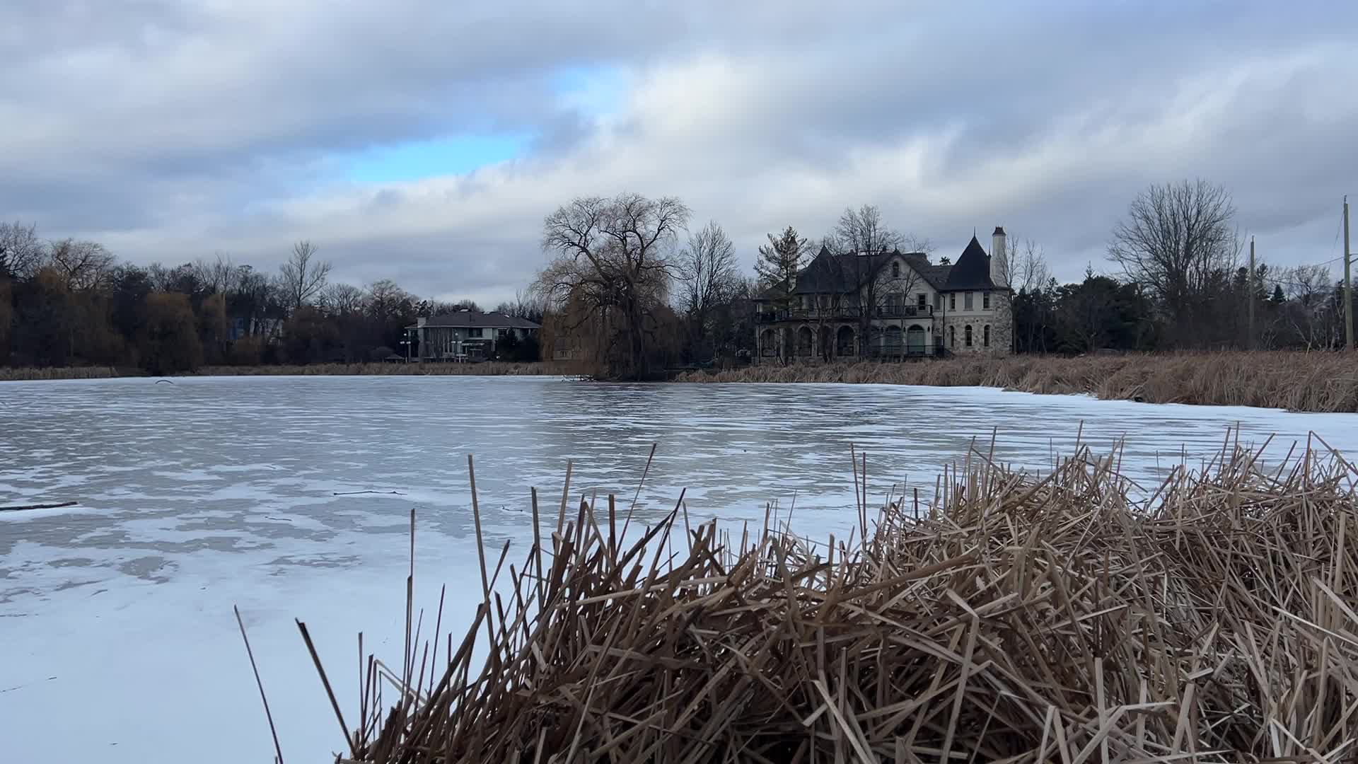 Daily life during winter in Toronto, Canada