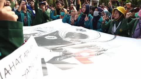Students Protest in Indonesia
