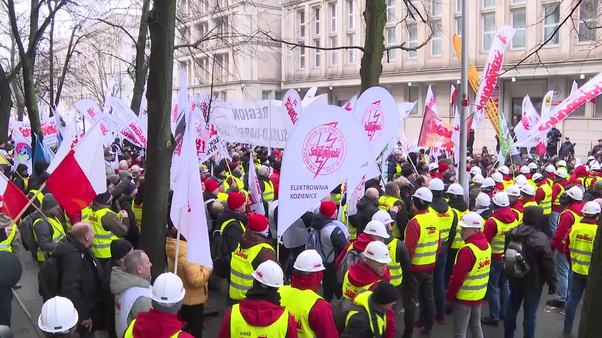 Miners protest in Poland