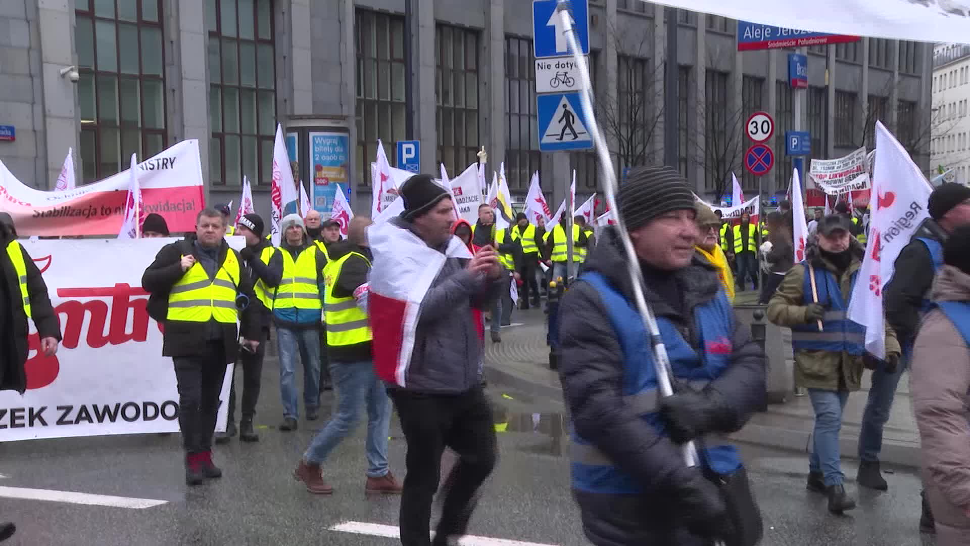 Miners protest in Poland