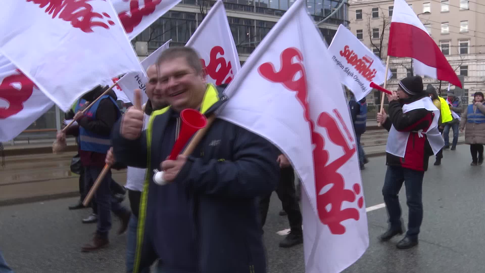Miners protest in Poland
