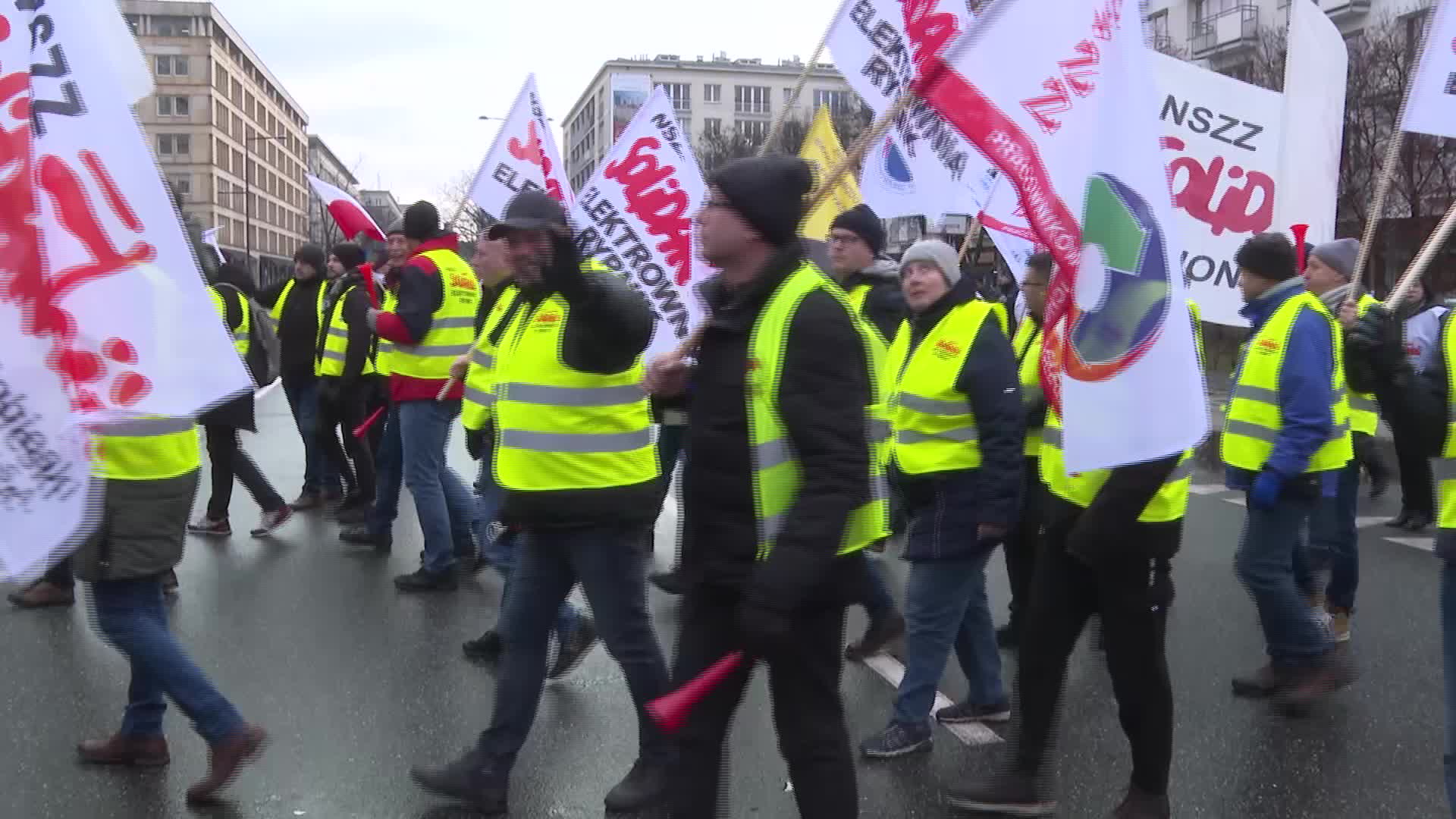 Miners protest in Poland