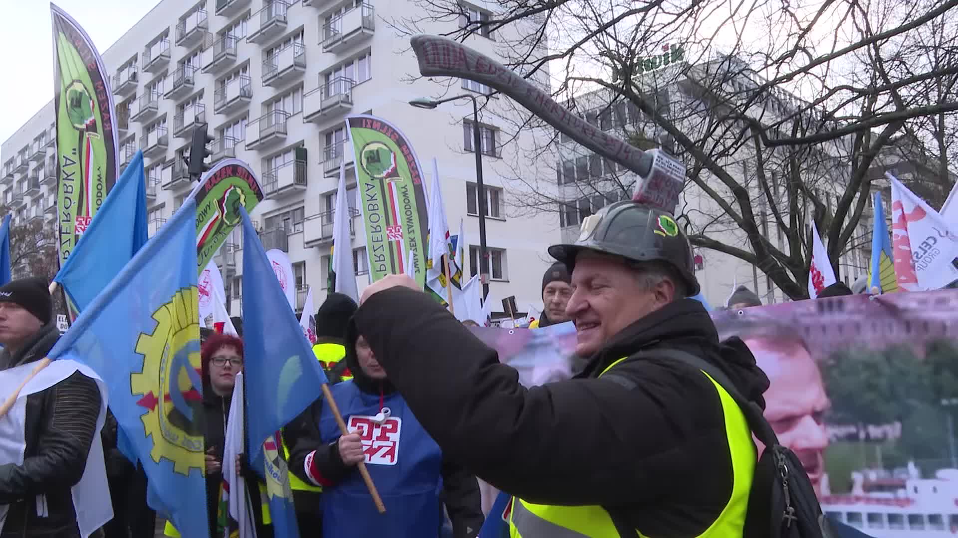 Miners protest in Poland