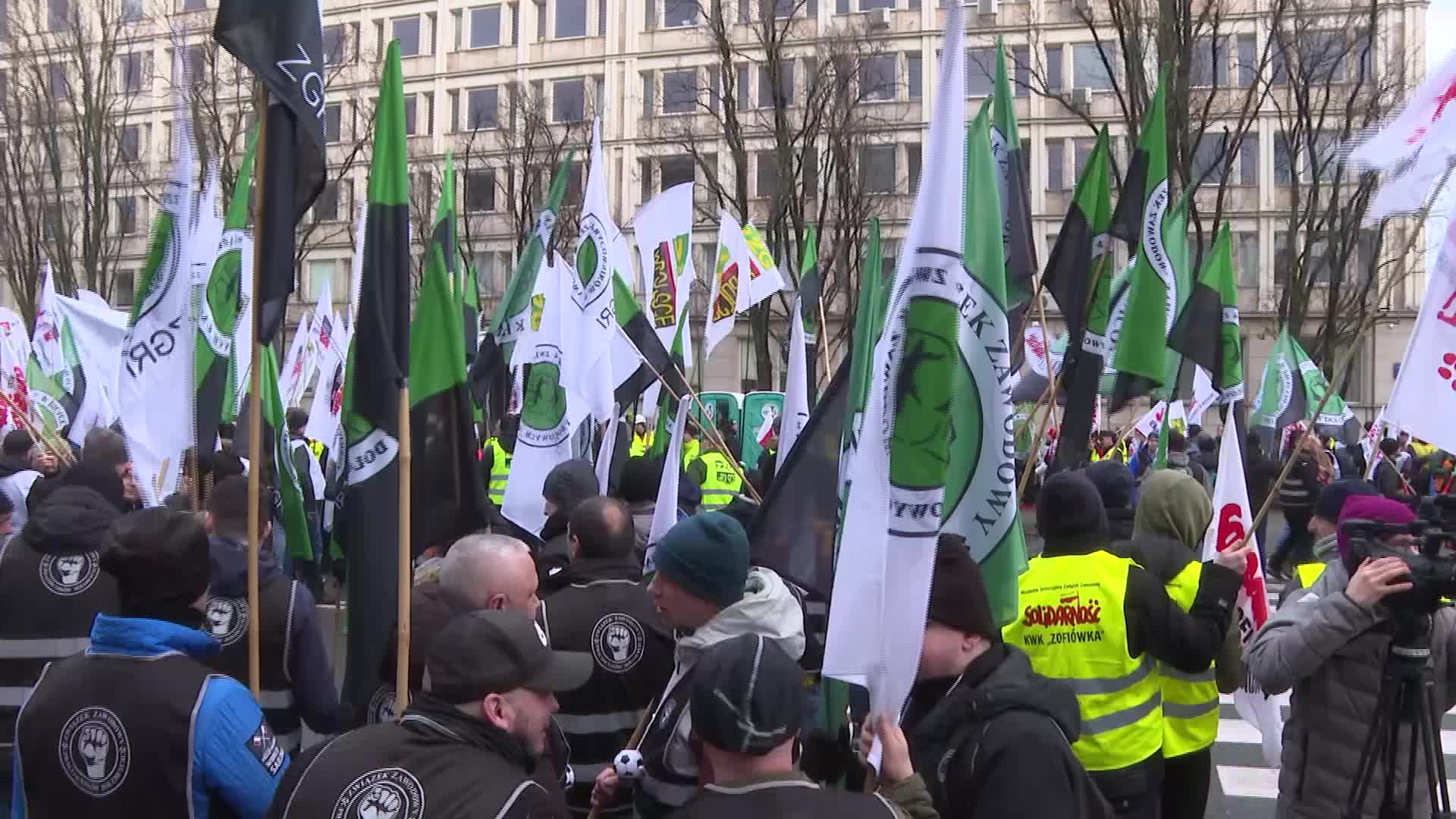 Miners protest in Poland