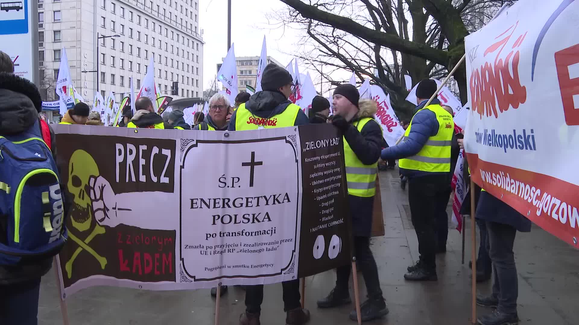Miners protest in Poland