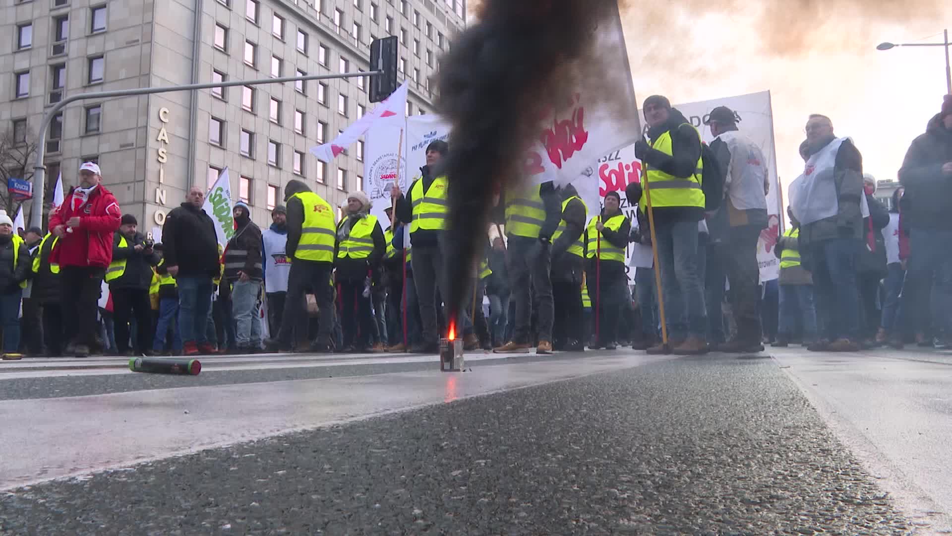 Miners protest in Poland