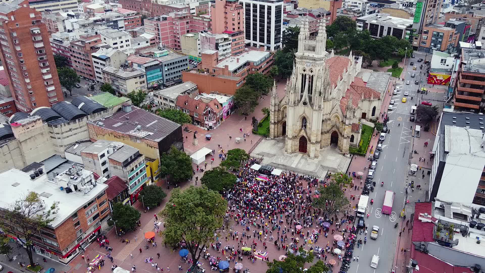 Venezuelans in Colombia Demonstrate Against Presidential Inauguration