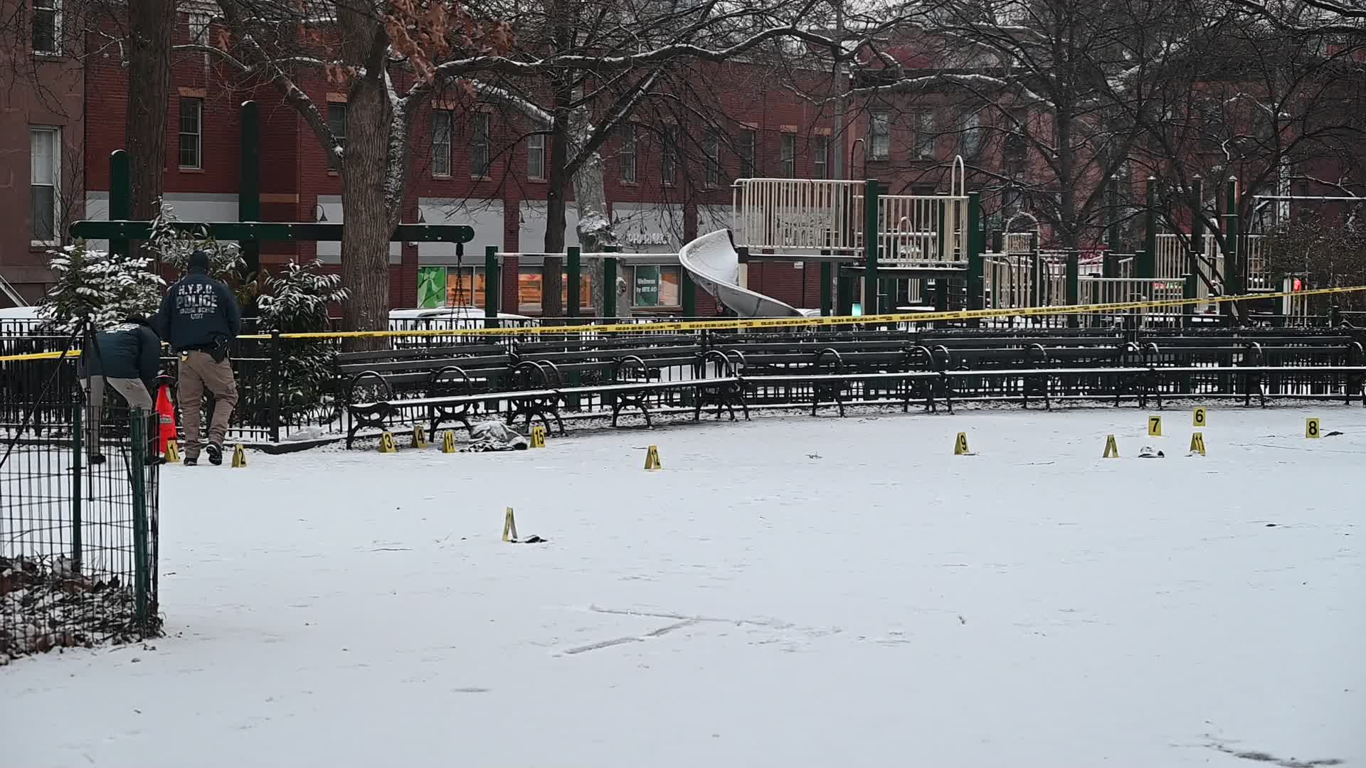 Man Shot Multiple Times And Killed At Carroll Park In Carroll Gardens Brooklyn New York City On Saturday Morning January 11, 2025
