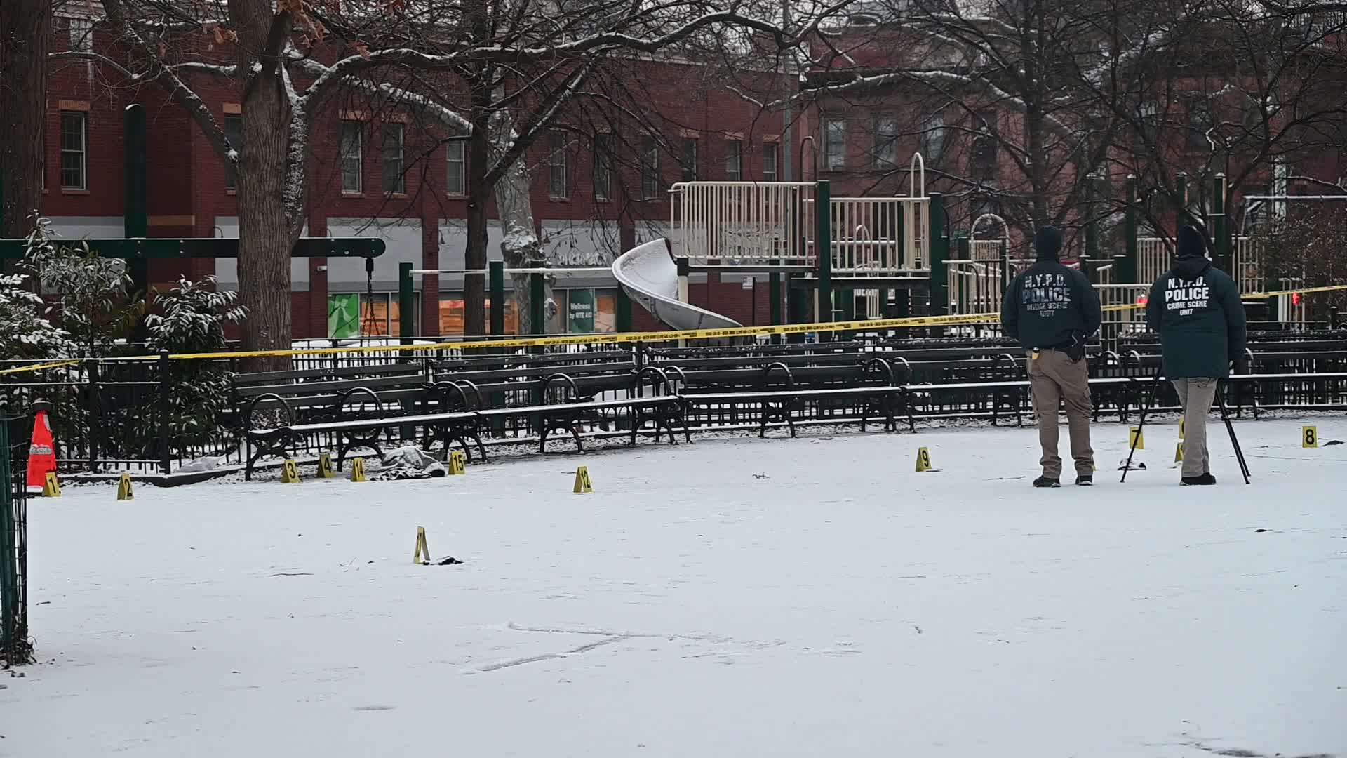 Man Shot Multiple Times And Killed At Carroll Park In Carroll Gardens Brooklyn New York City On Saturday Morning January 11, 2025