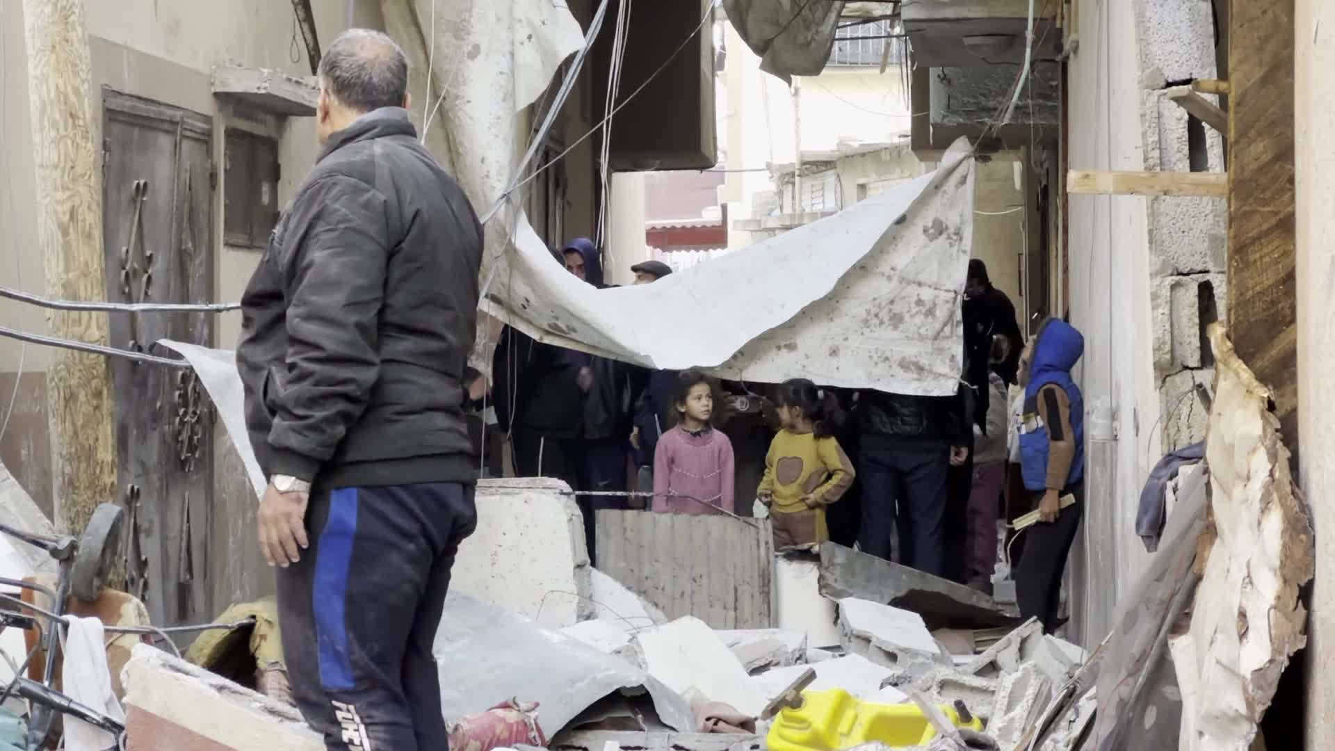 Israeli Airstrike In Deir el-Balah, Gaza, Amid Hamas-Israel Conflict