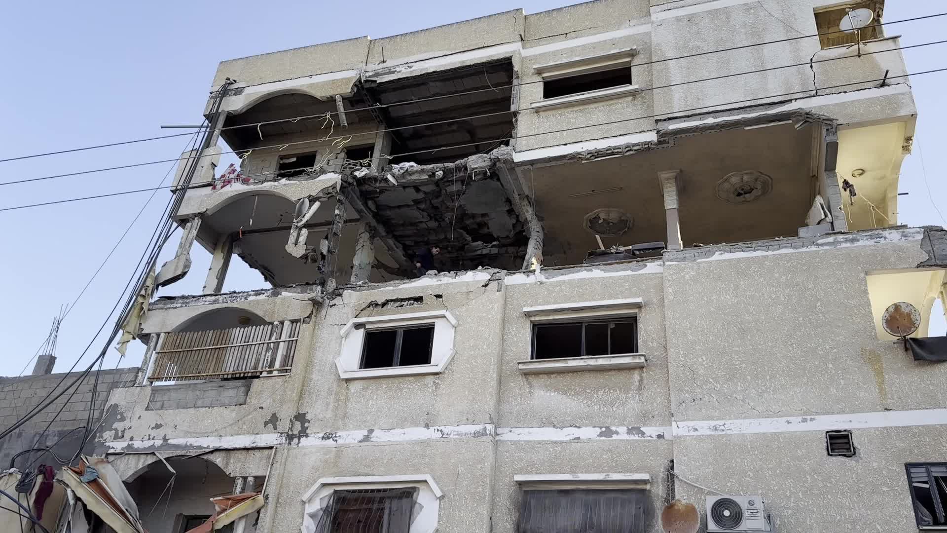 Israeli Airstrike In Deir el-Balah, Gaza, Amid Hamas-Israel Conflict