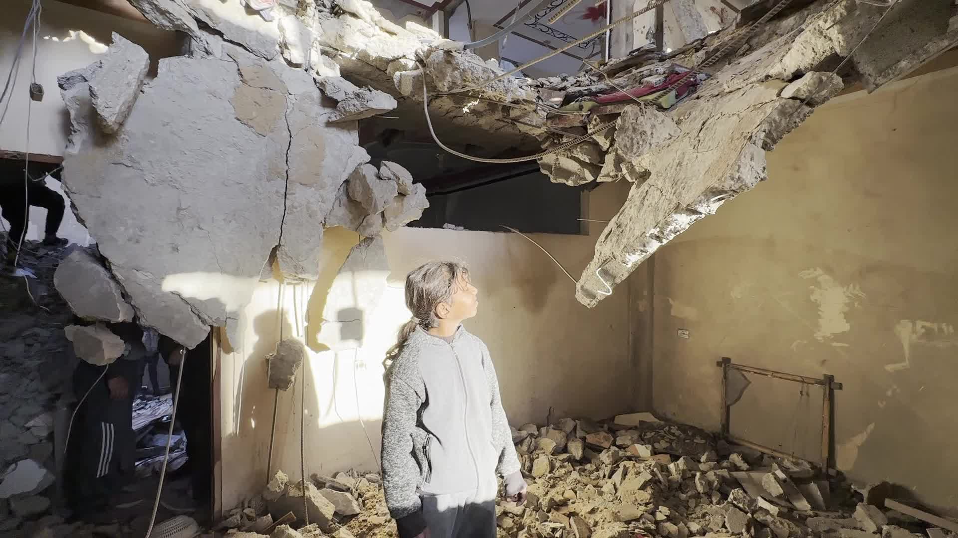 Israeli Airstrike In Deir el-Balah, Gaza, Amid Hamas-Israel Conflict