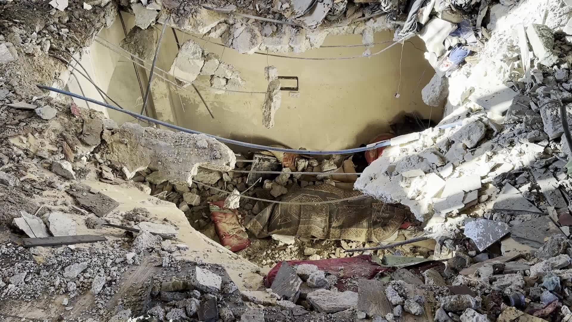 Israeli Airstrike In Deir el-Balah, Gaza, Amid Hamas-Israel Conflict