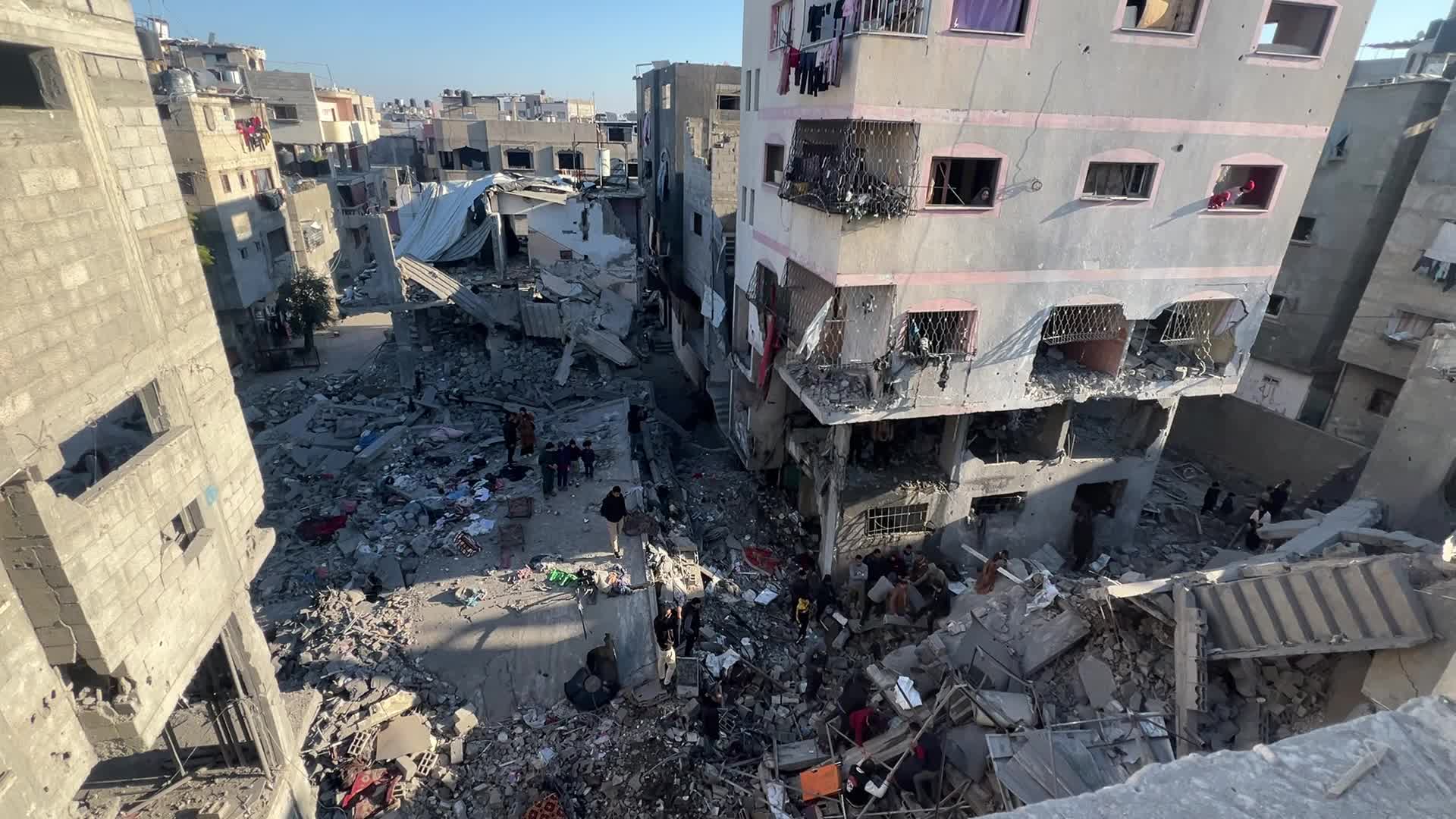 Israeli Airstrike In Deir el-Balah, Gaza, Amid Hamas-Israel Conflict