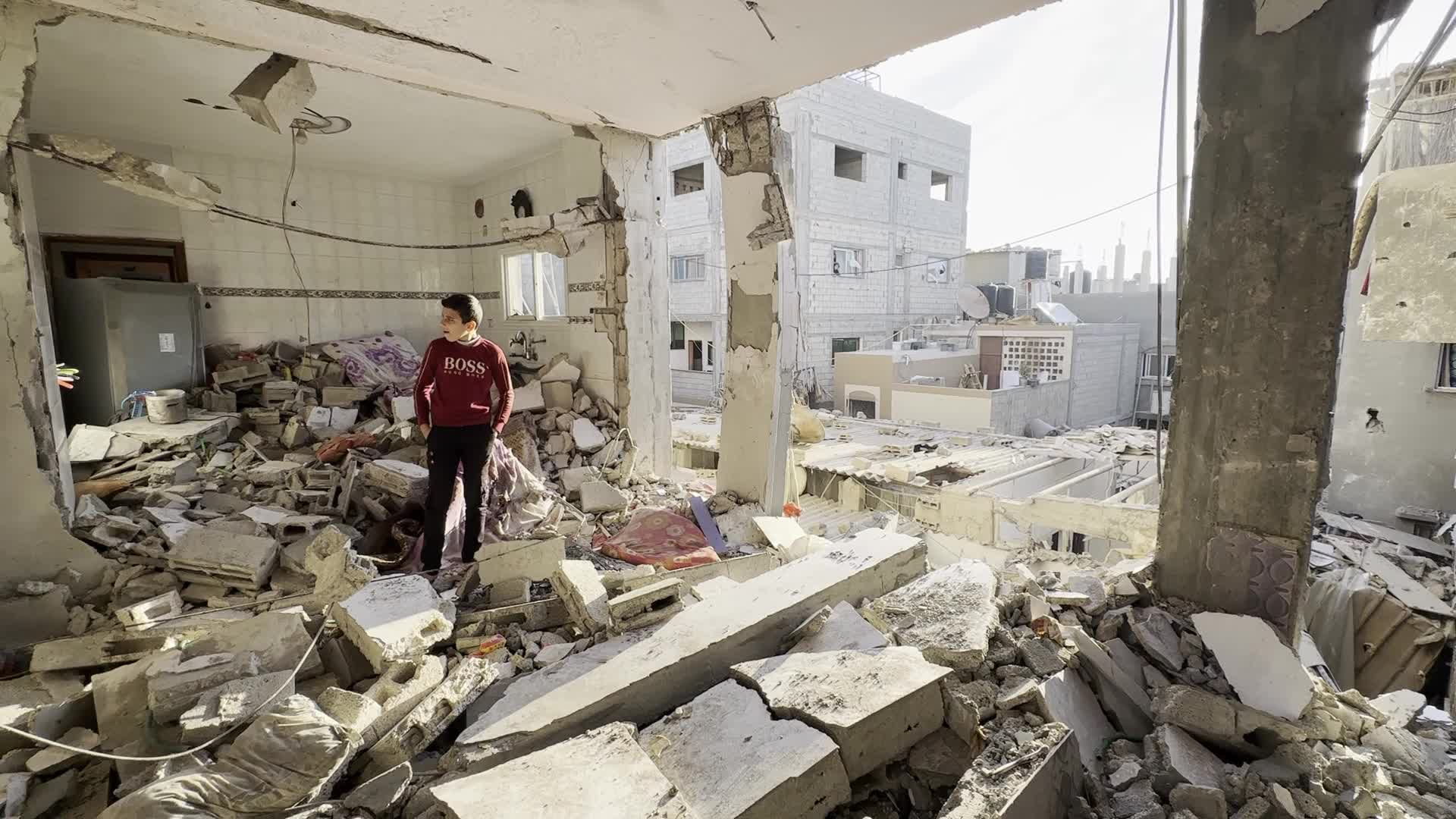 Israeli Airstrike In Deir el-Balah, Gaza, Amid Hamas-Israel Conflict