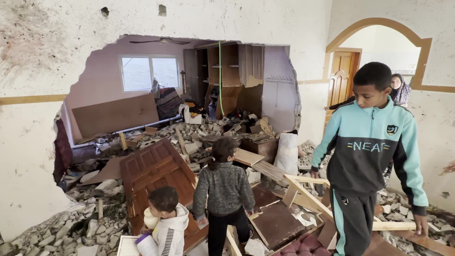 Israeli Airstrike In Deir el-Balah, Gaza, Amid Hamas-Israel Conflict