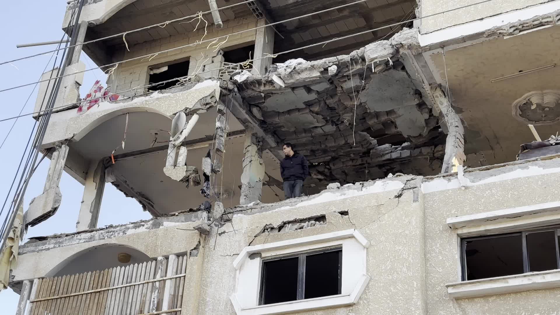 Israeli Airstrike In Deir el-Balah, Gaza, Amid Hamas-Israel Conflict