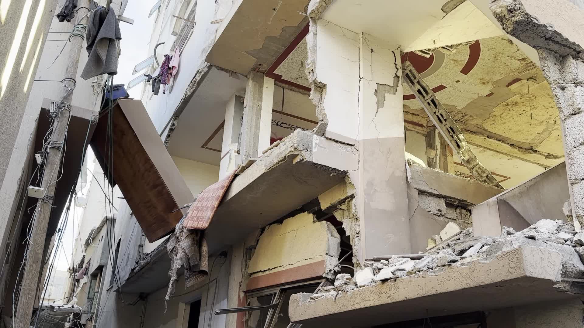 Israeli Airstrike In Deir el-Balah, Gaza, Amid Hamas-Israel Conflict