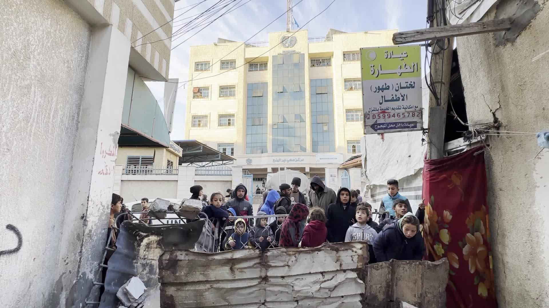 Israeli Airstrike In Deir el-Balah, Gaza, Amid Hamas-Israel Conflict