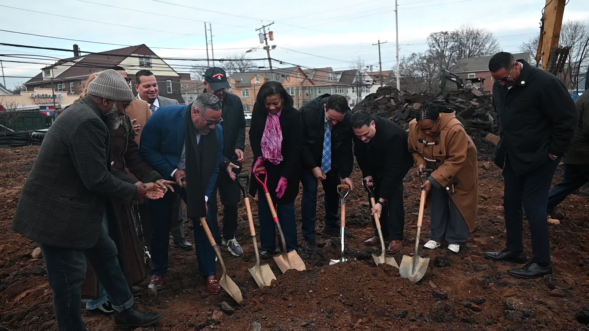Mayor Andre Sayegh Breaks Ground On Renovation Of Paterson New Jersey School 25 Tennis Courts