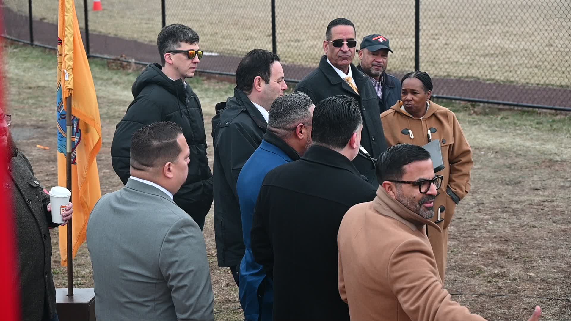 Mayor Andre Sayegh Breaks Ground On Renovation Of Paterson New Jersey School 25 Tennis Courts