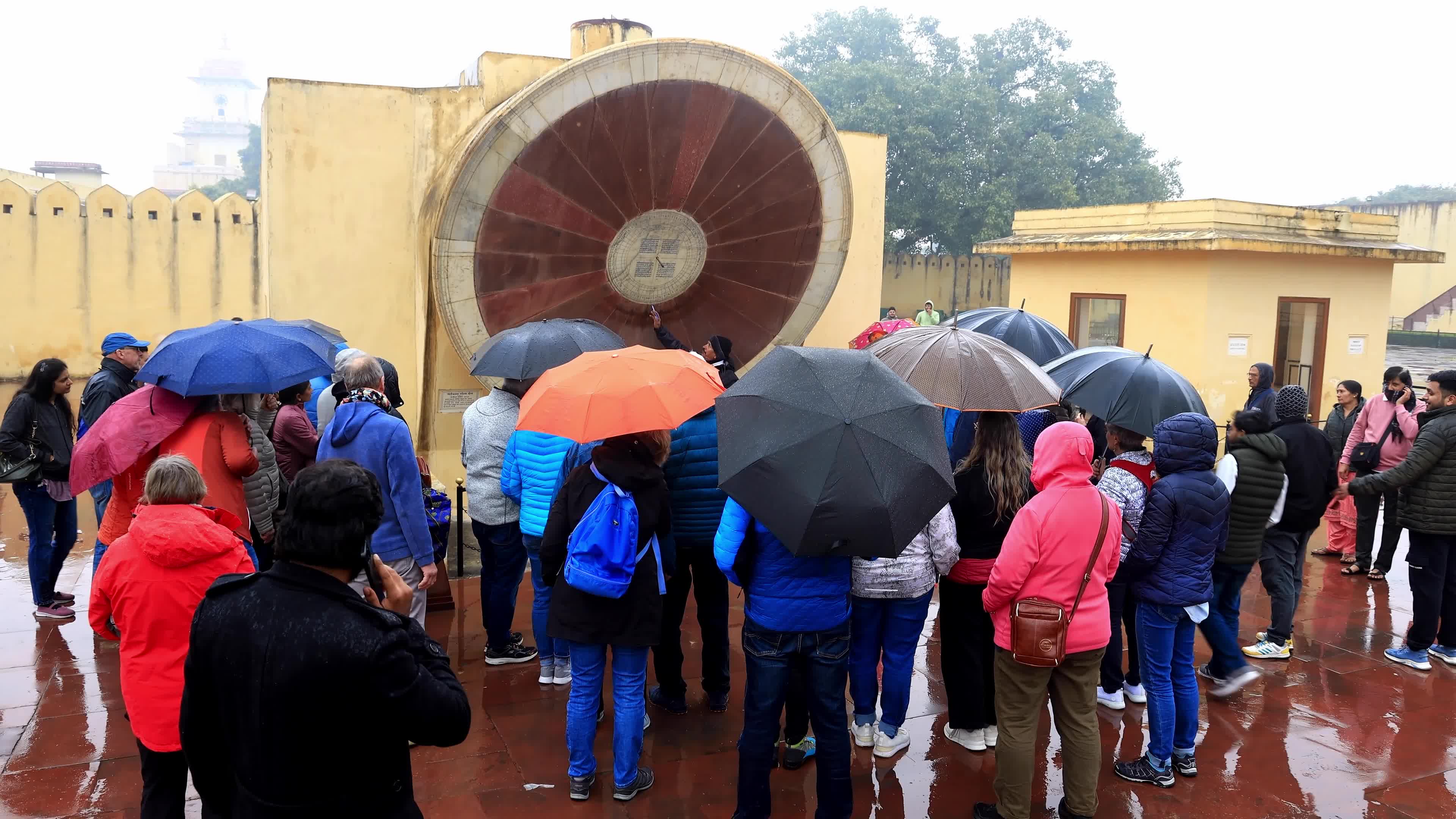  Tourists Visit Jantar Mantar in Jaipur 