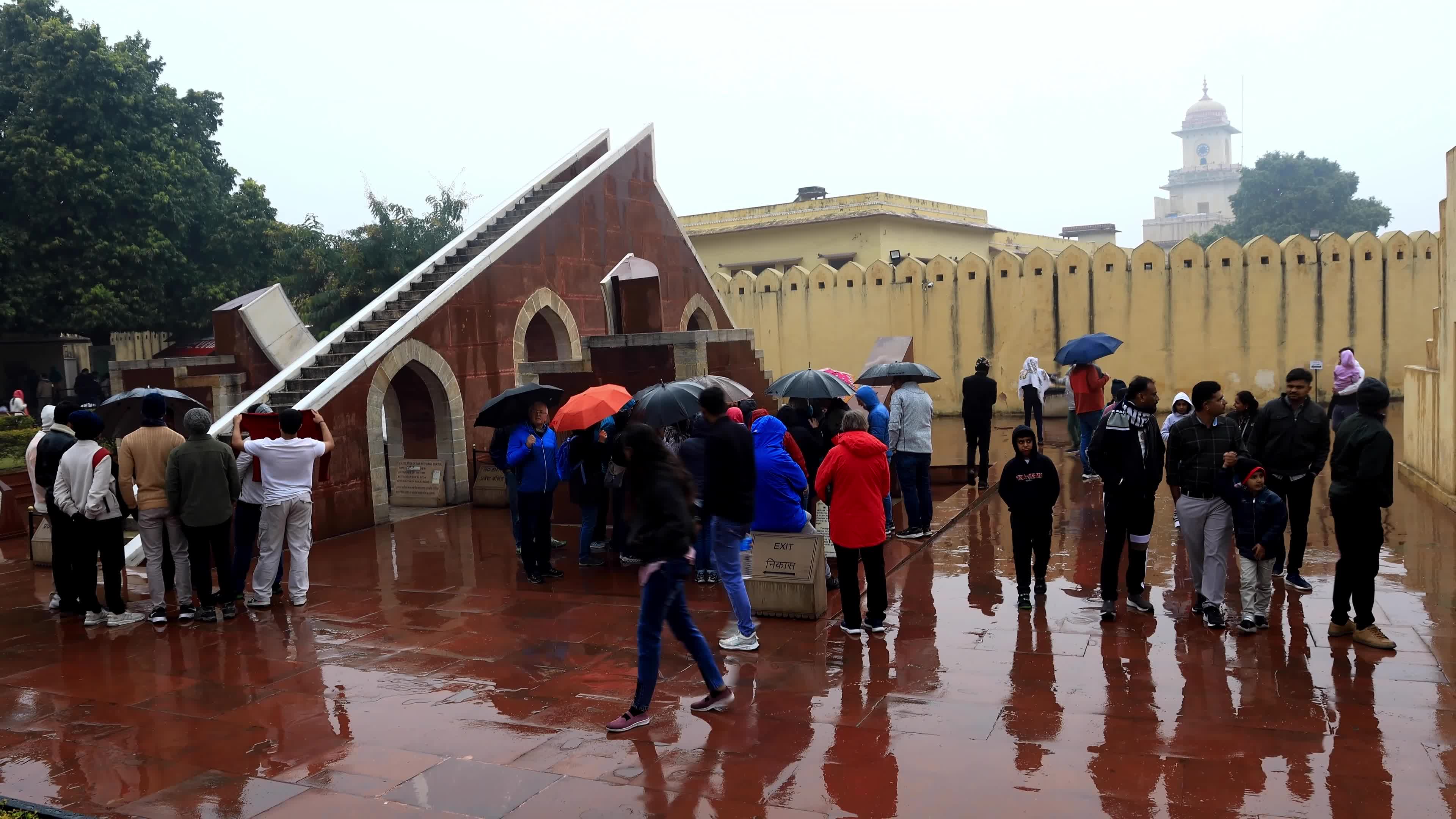  Tourists Visit Jantar Mantar in Jaipur 