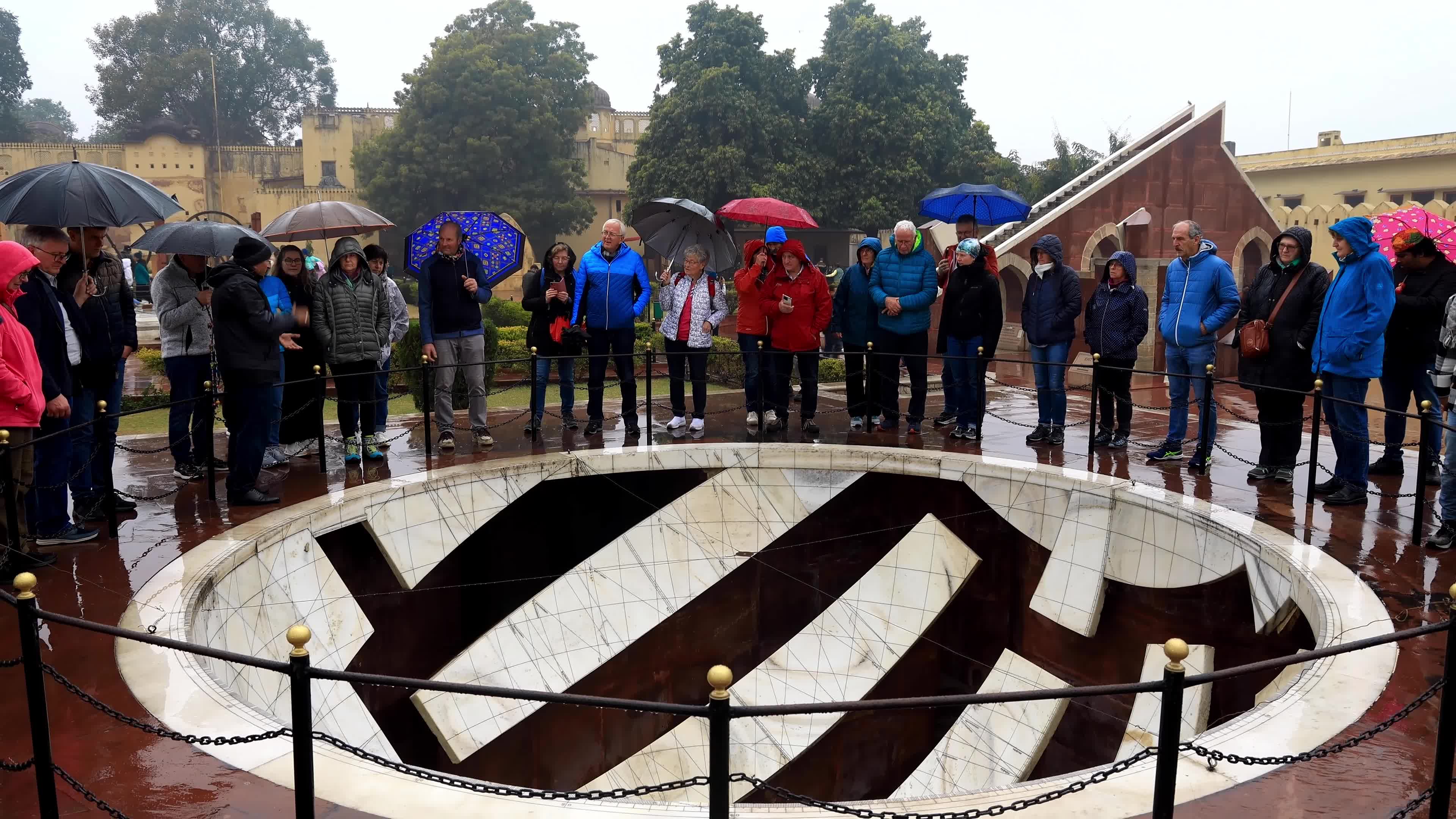  Tourists Visit Jantar Mantar in Jaipur 