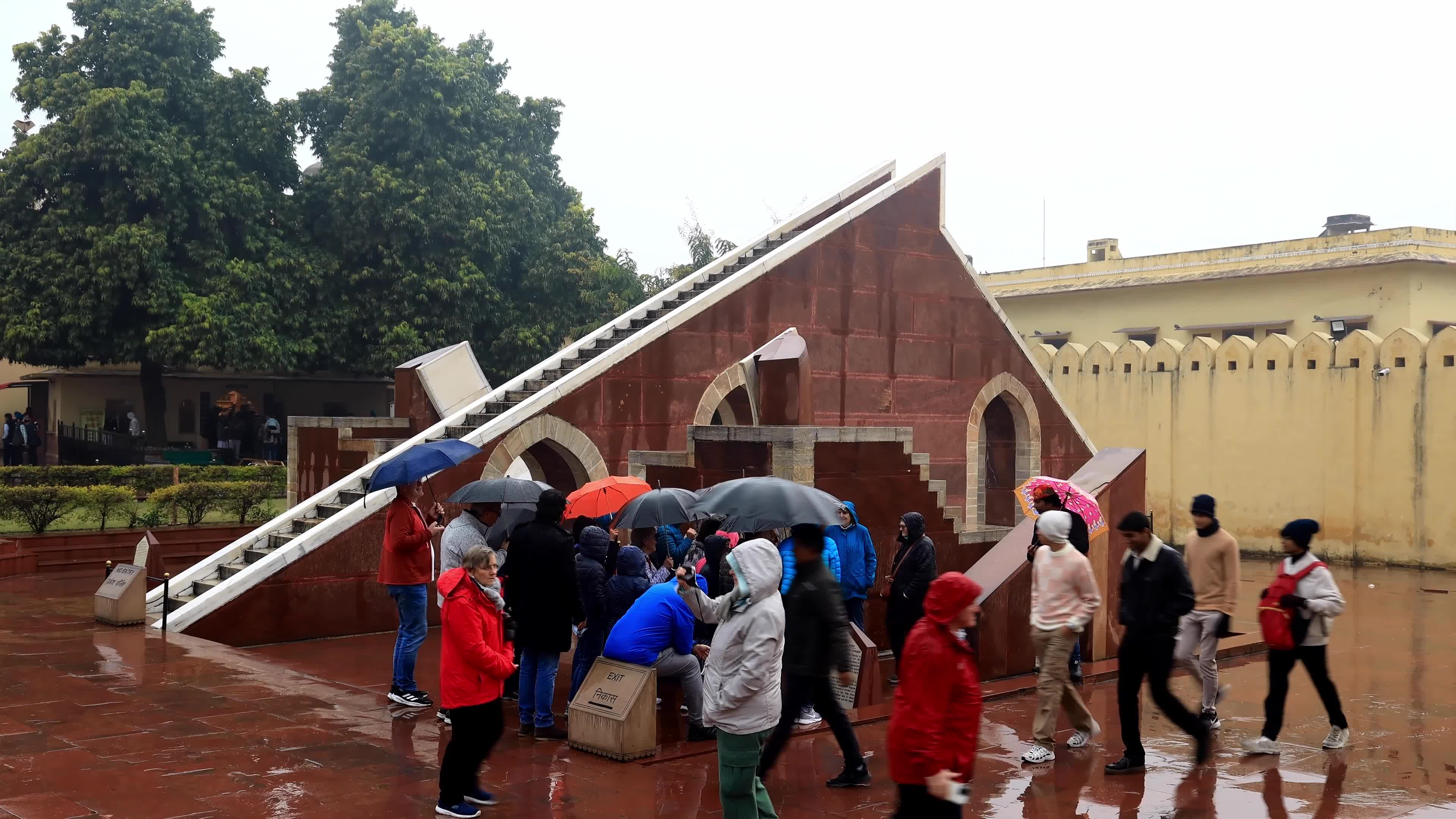  Tourists Visit Jantar Mantar in Jaipur 