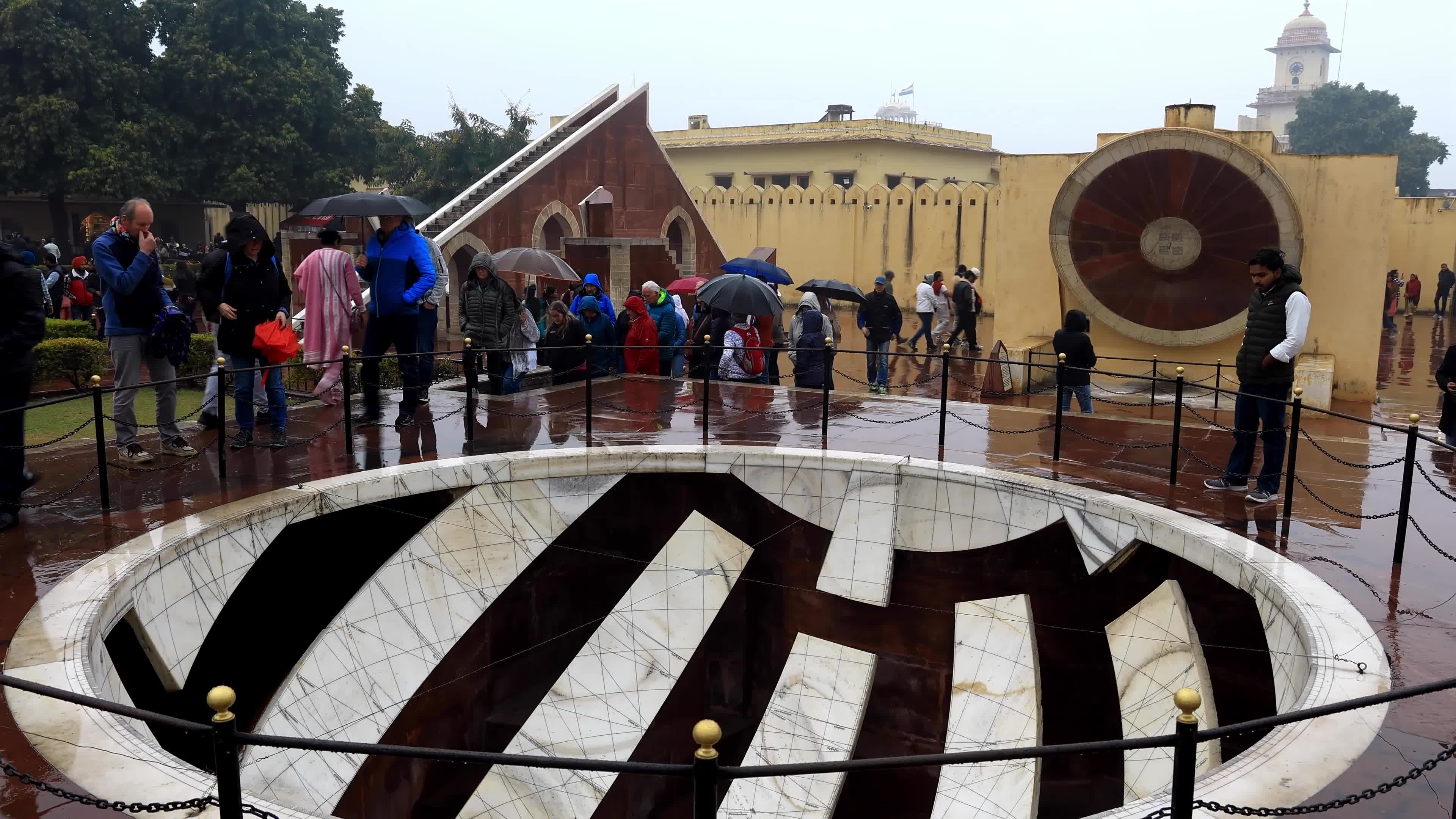  Tourists Visit Jantar Mantar in Jaipur 
