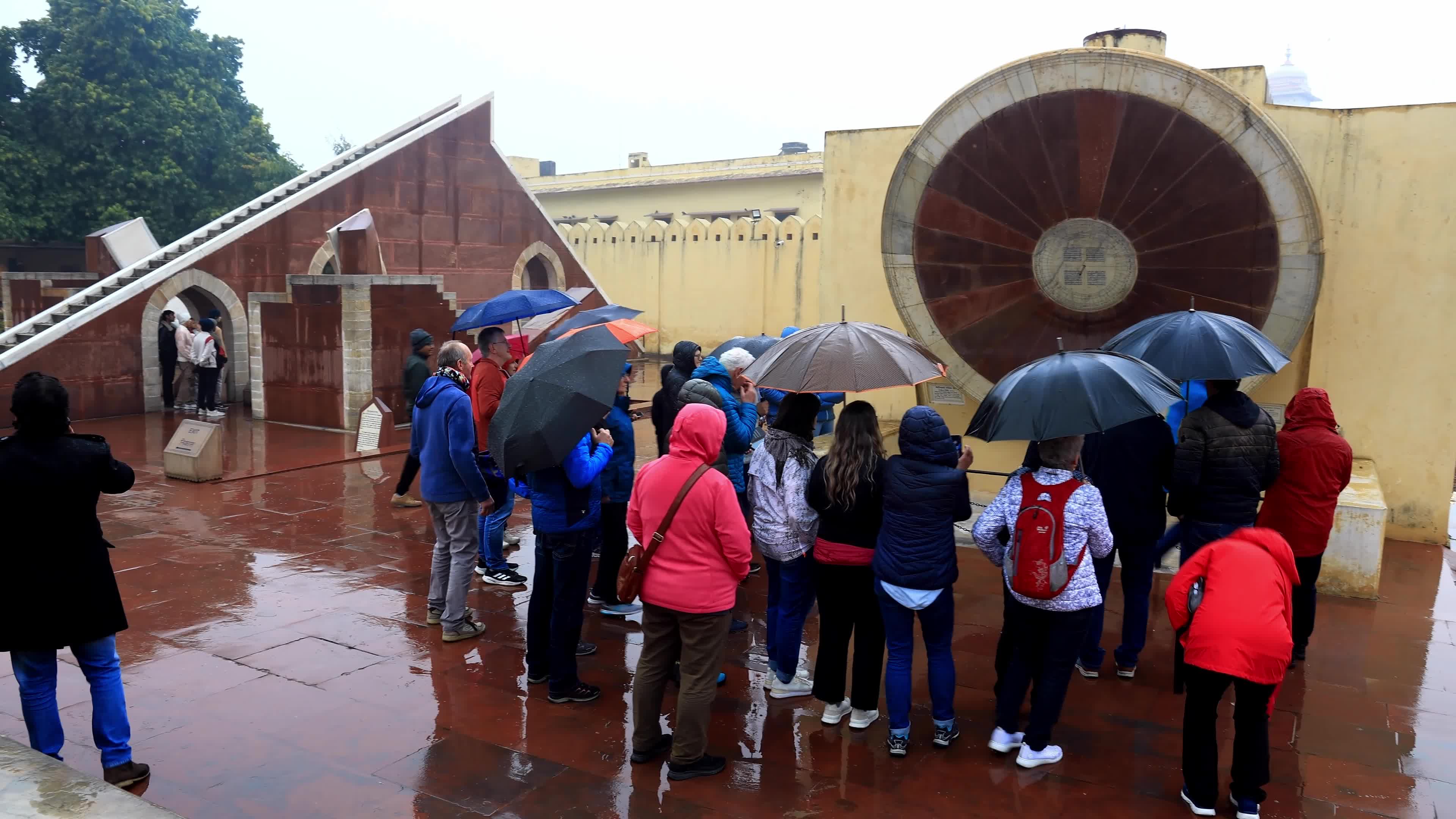 Tourists Visit Jantar Mantar in Jaipur 
