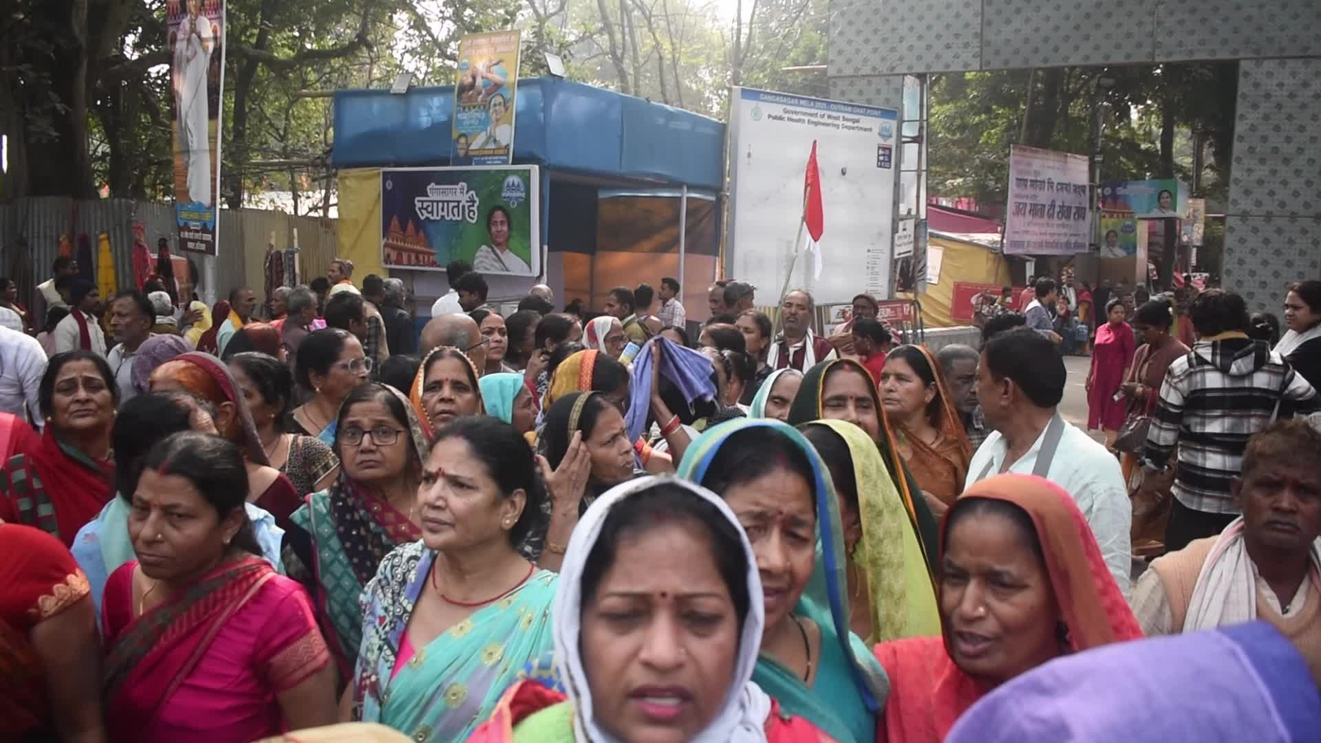 Ganga Sagar Fair on the occasion of Makar Sankranti festival in India
