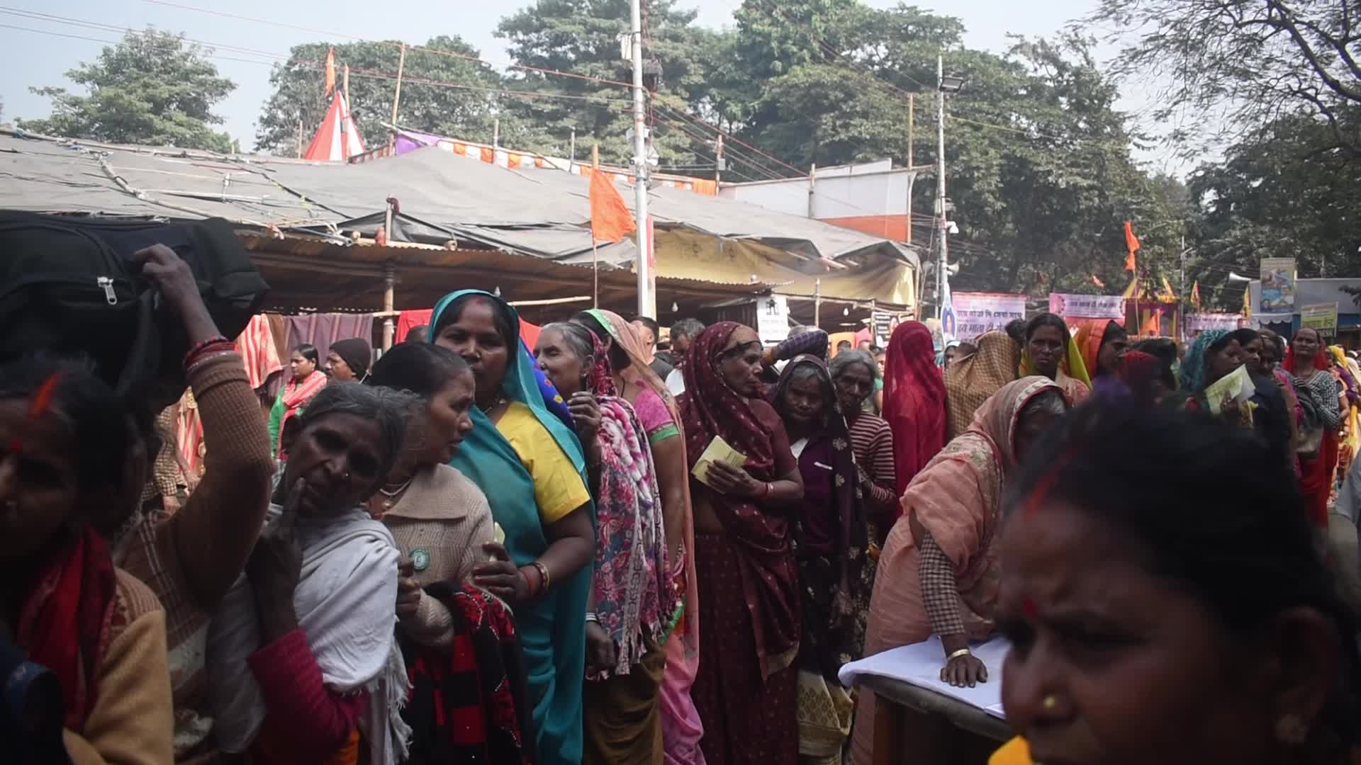 Ganga Sagar Fair on the occasion of Makar Sankranti festival in India