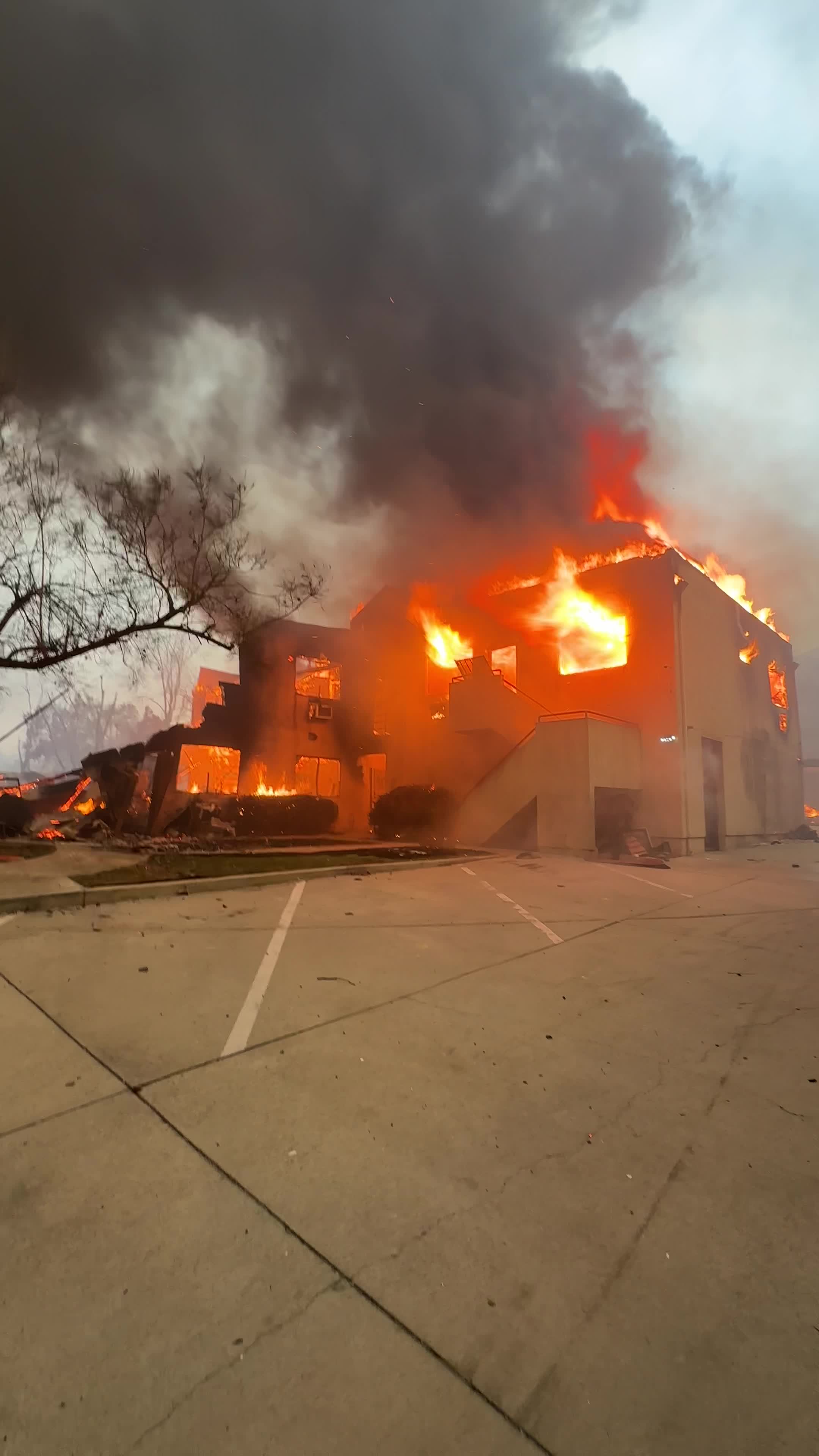 Powerful Winds Fuel Multiple Fires Across Los Angeles Area