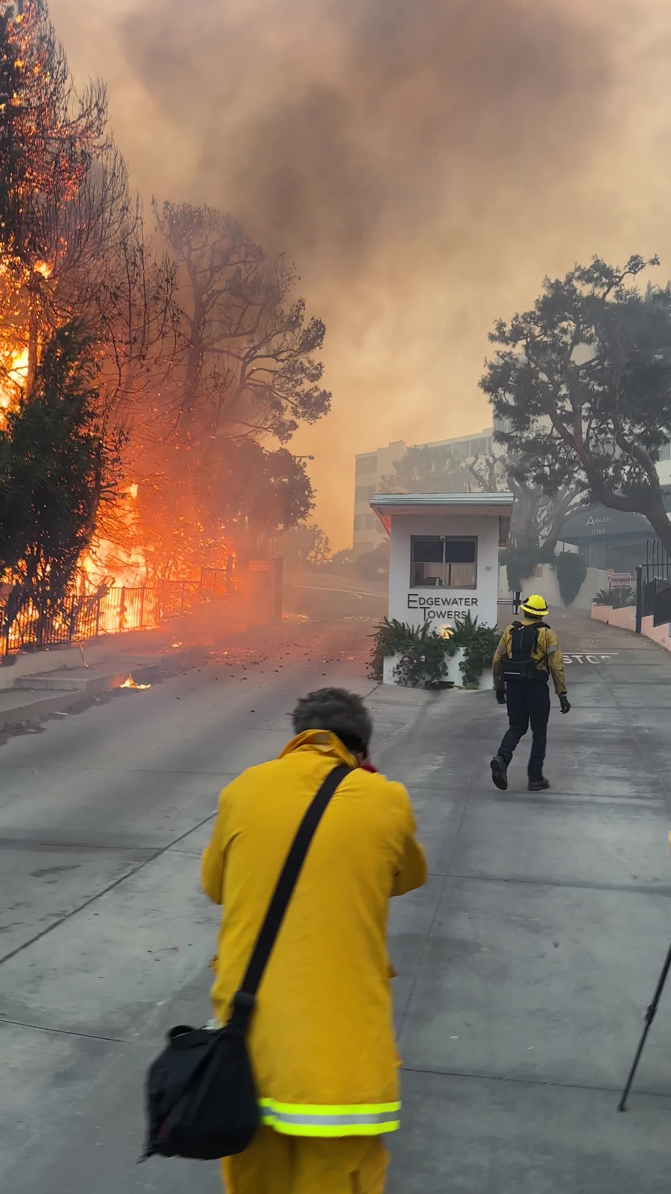 Powerful Winds Fuel Multiple Fires Across Los Angeles Area