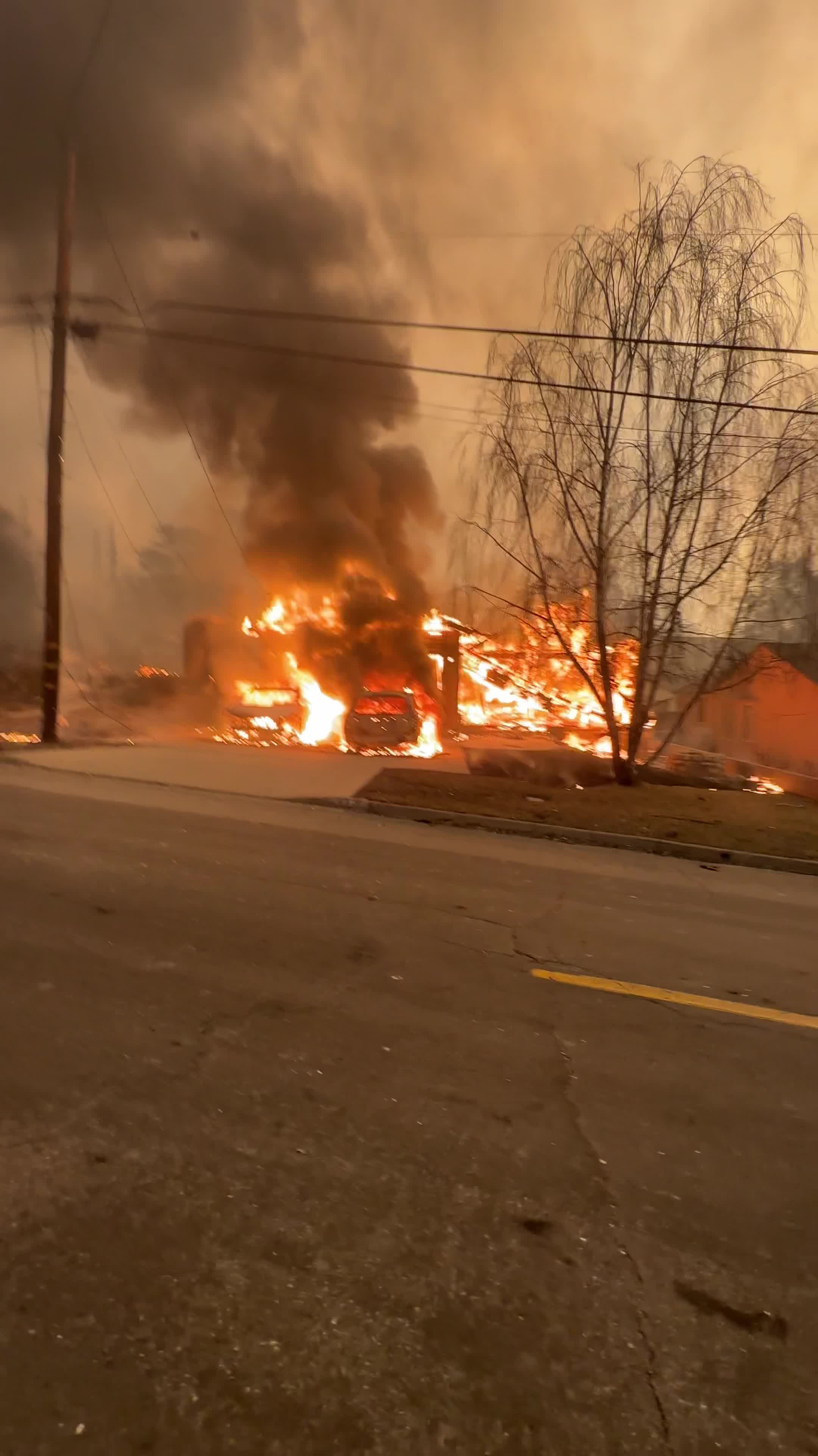 Powerful Winds Fuel Multiple Fires Across Los Angeles Area