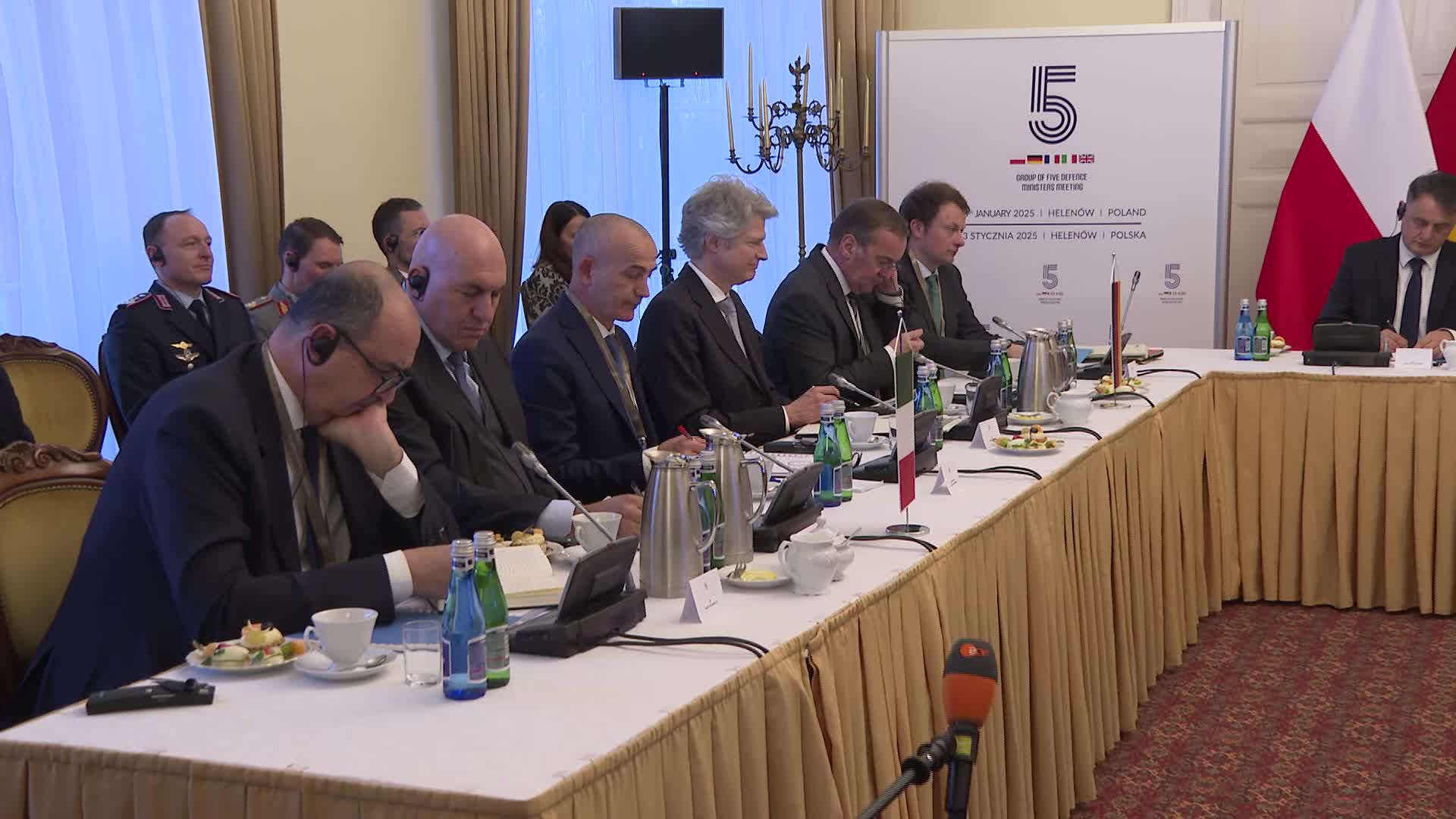 Meeting of the defense ministers of Europe's five top military spenders