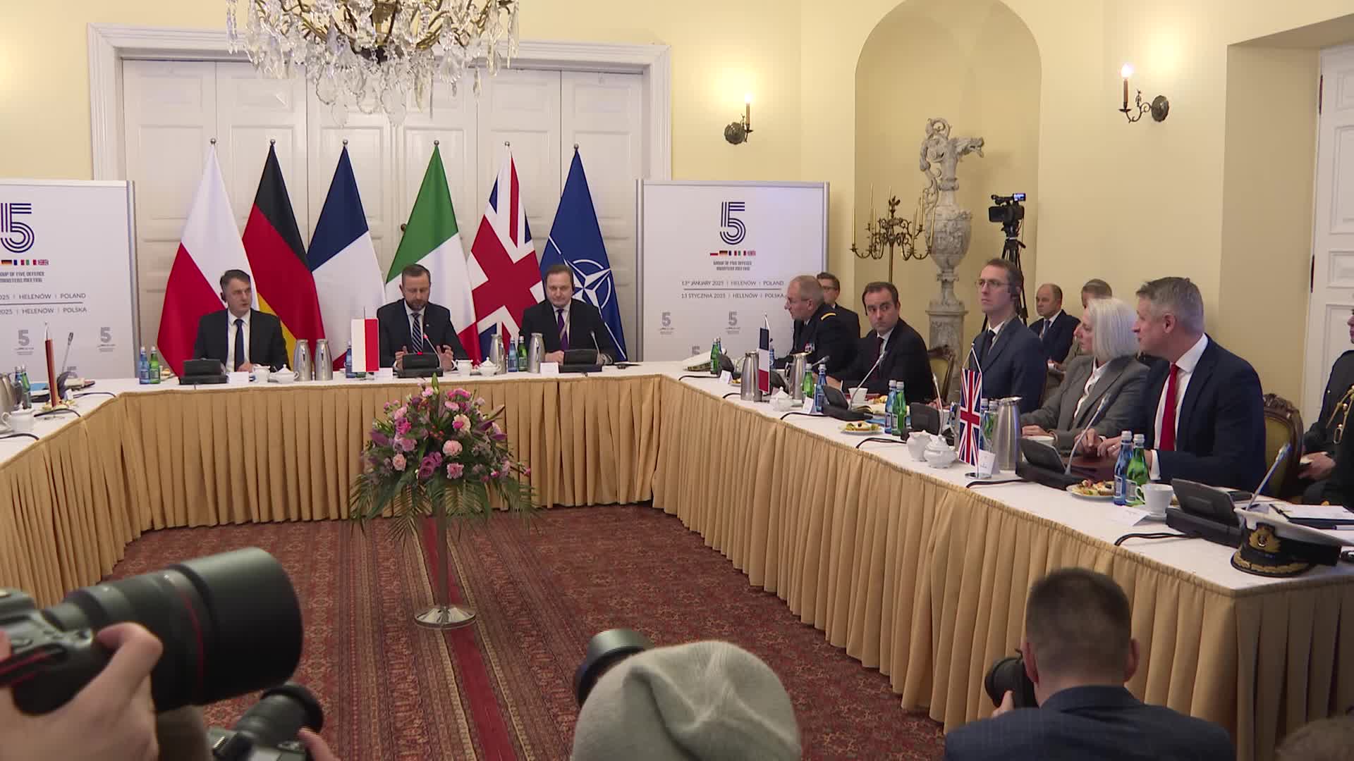 Meeting of the defense ministers of Europe's five top military spenders