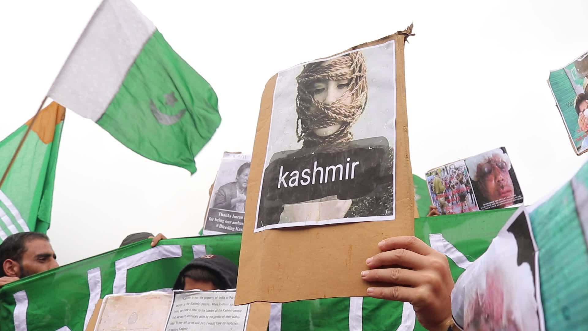Protests after Friday prayers in Srinagar, India