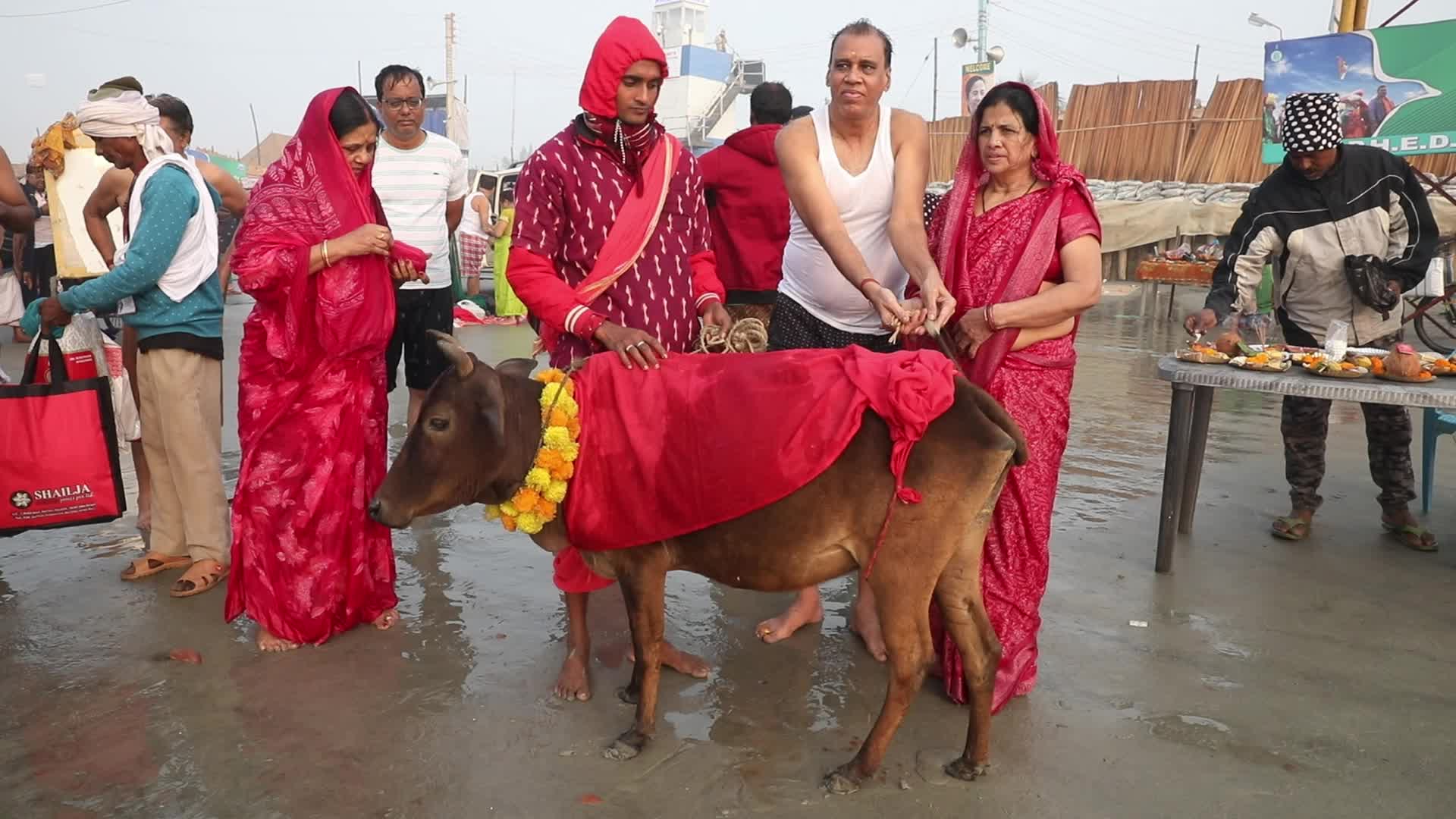 ''Makar Sankranti'' festival At Sagar Islad, India