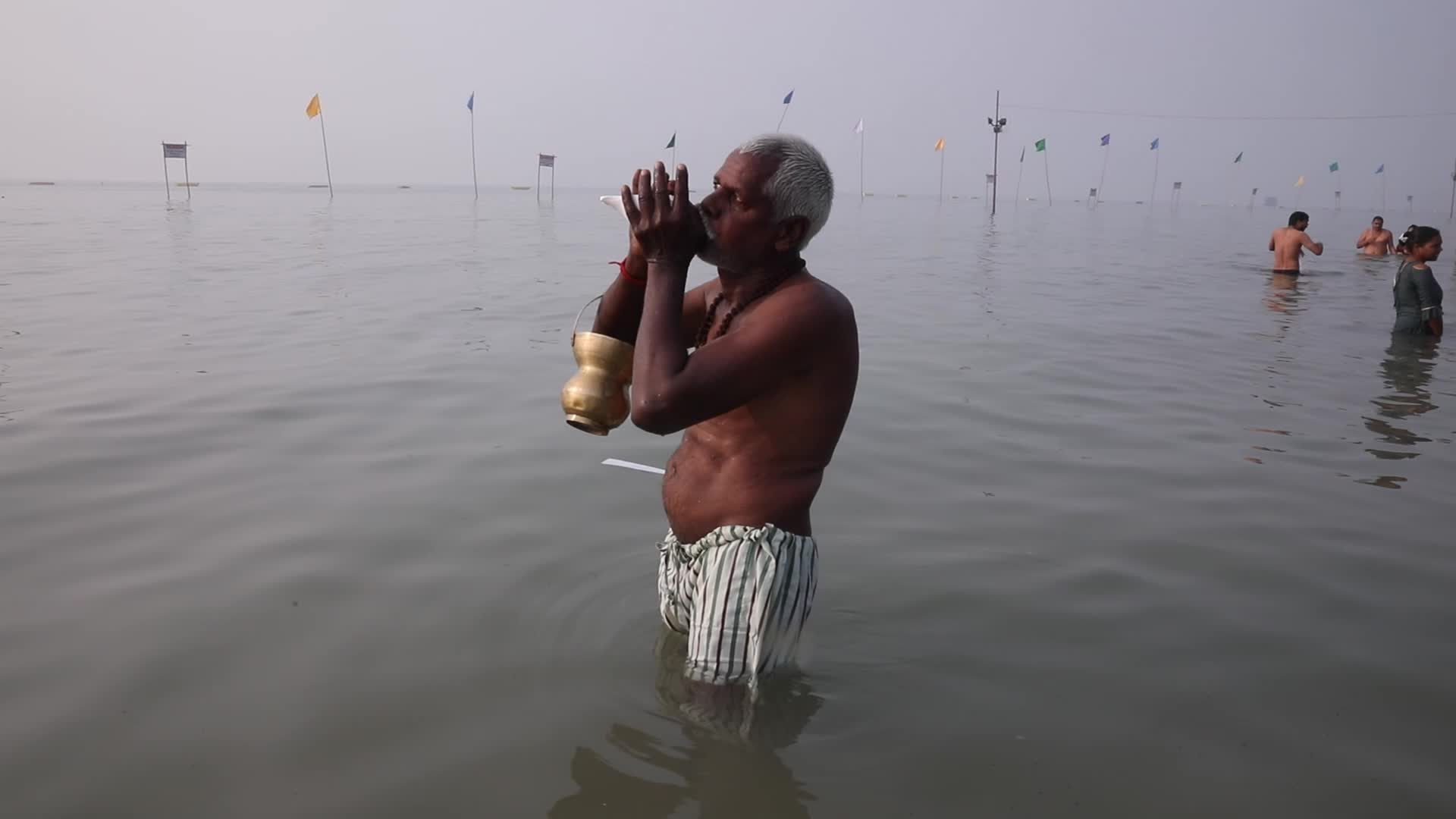 ''Makar Sankranti'' festival At Sagar Islad, India