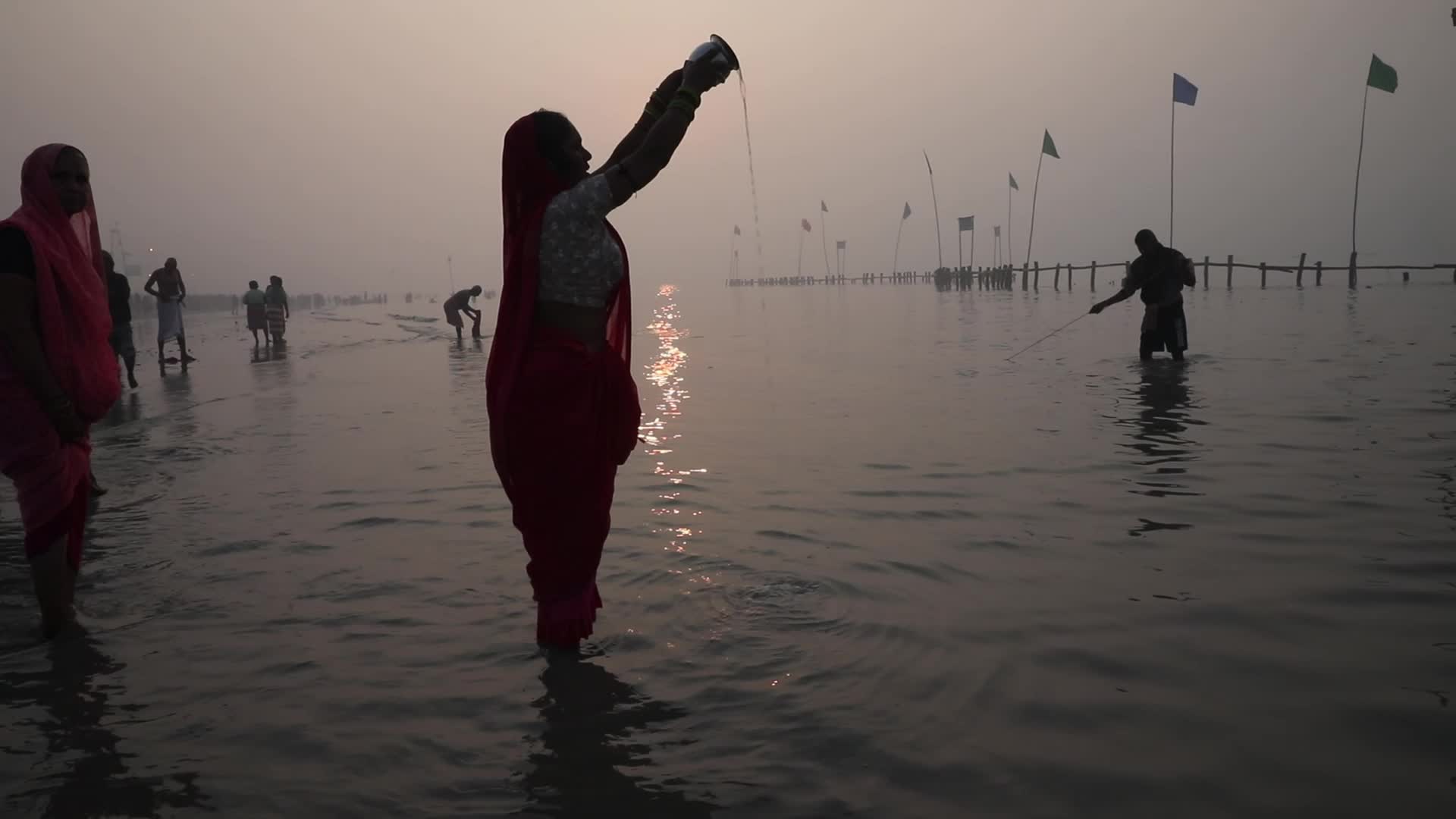 ''Makar Sankranti'' festival At Sagar Islad, India