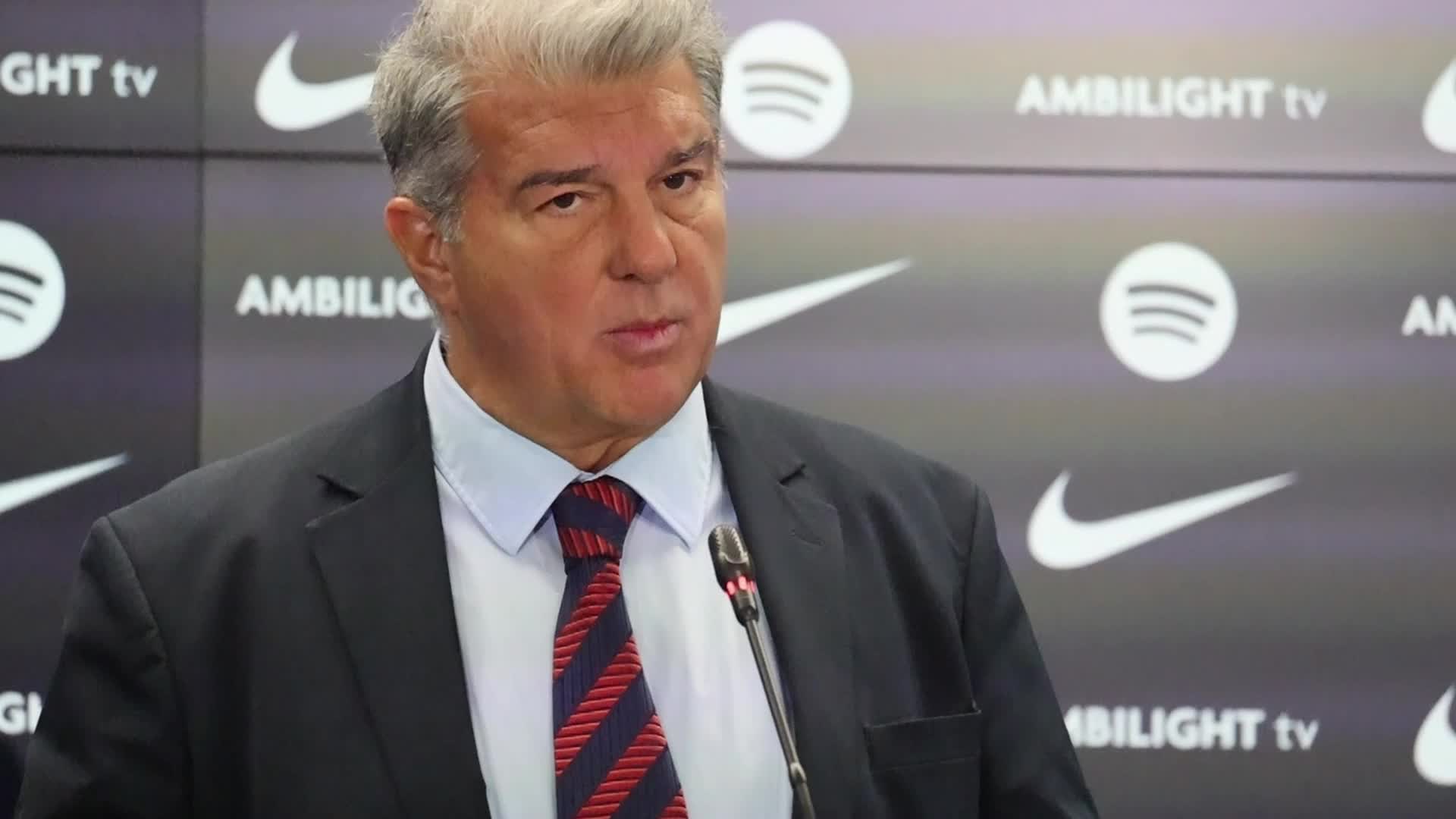 Joan Laporta press conference